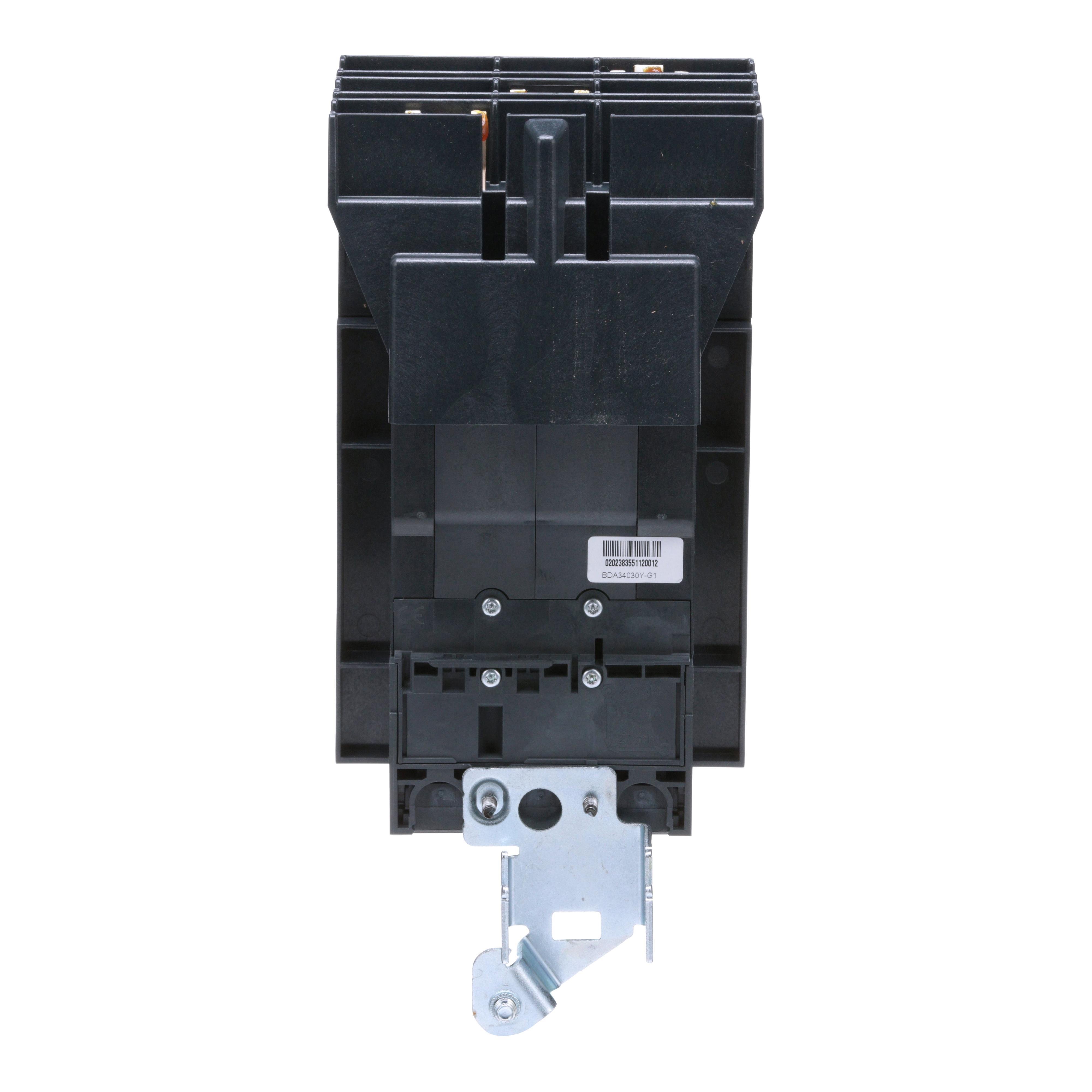 Picture of BGA34100Y - Circuit breaker, PowerPacT B, 100A, 3 pole, 480Y/277VAC, 35kA, I-Line, thermal magnetic, 80%, ABC