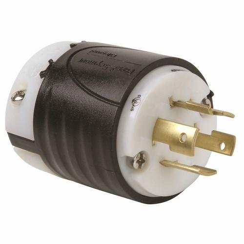 L1620-P - 20A NEMA Plug L1620 - Black Back, White Front Body