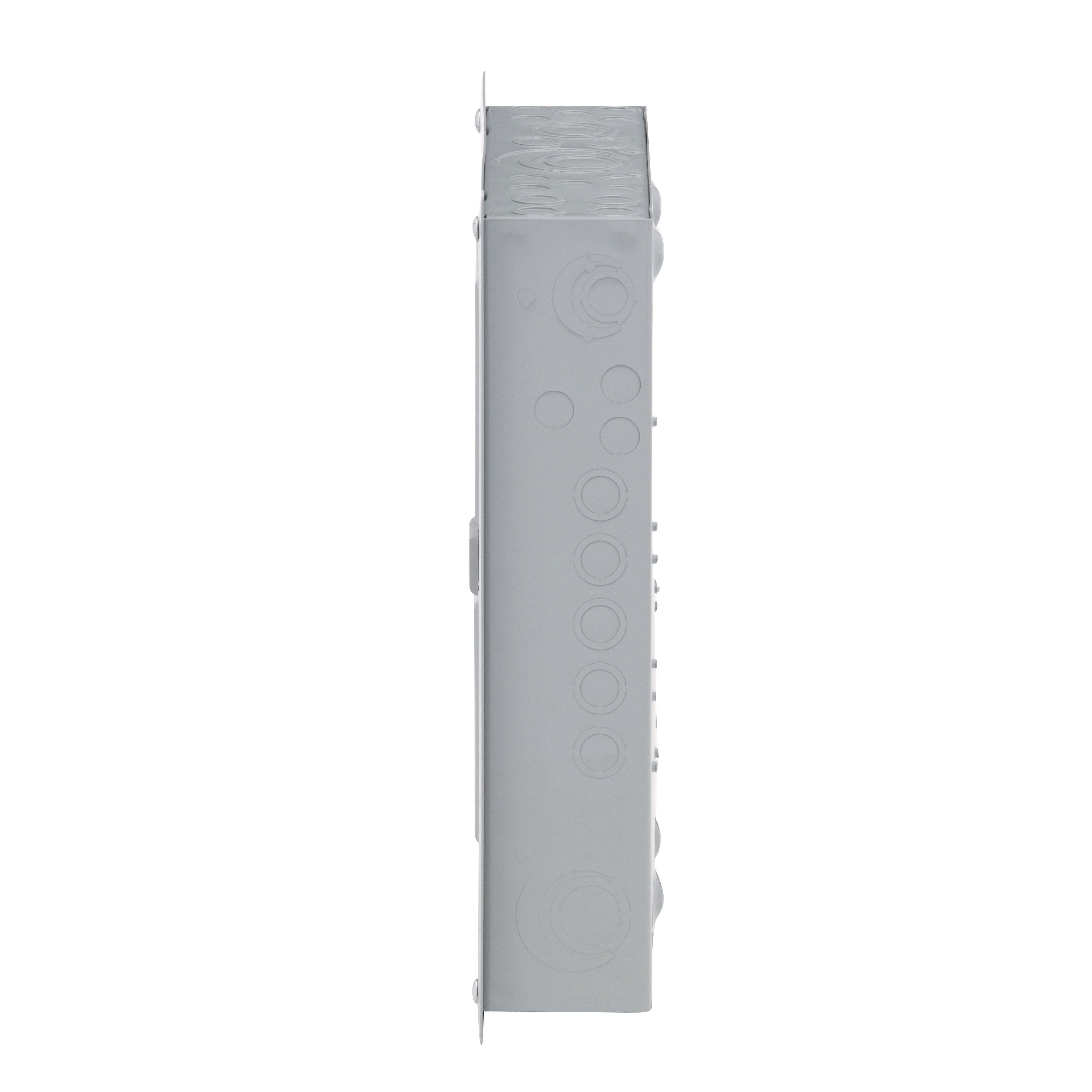 Picture of HOM1224M100PC - Load center, Homeline, 1 phase, 12 spaces, 24 circuits, 100A convertible main breaker, PoN, NEMA1, combo cover