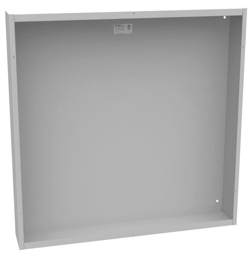 36366-SC1-NK - 36x6x36 Screw Cover Type 1 UL Listed Steel No Knockouts ANSI 61 Gray Cover With Teardrop Slots Mounting Holes In Back