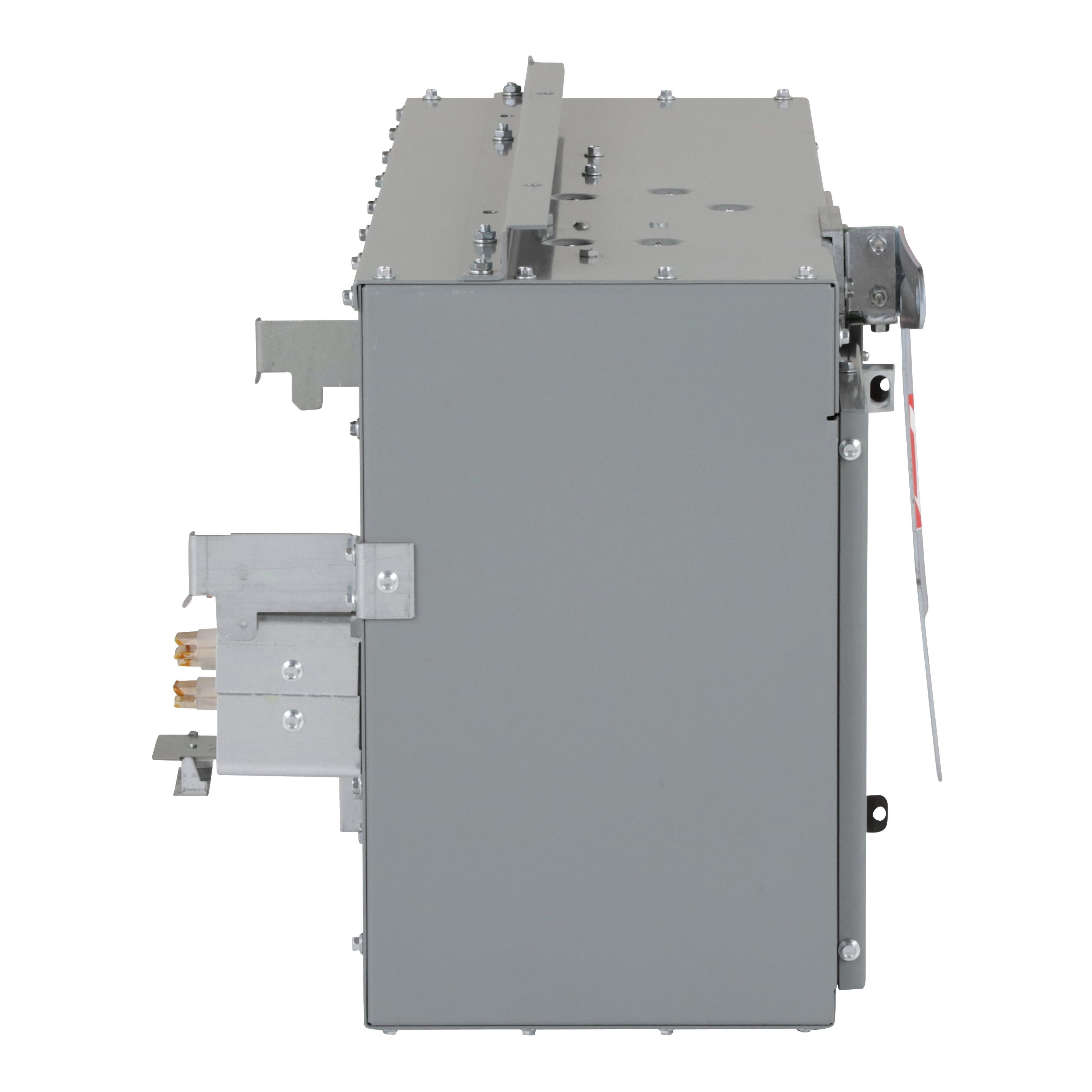 Picture of PBQ3640G - Plug-in unit, I-Line Busway, fusible, 400A, 600VAC max, 3 pole, 3 fuse + G, plug in connection