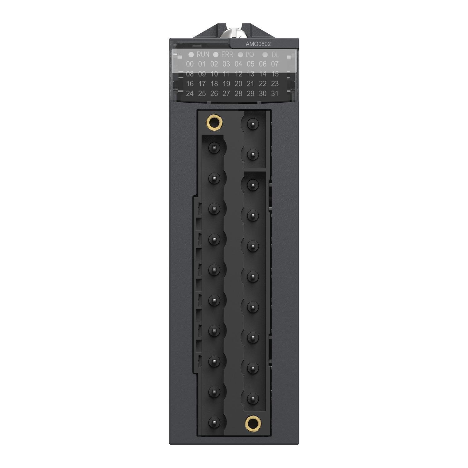 BMXAMO0802 - analog non isolated high level output module, Modicon X80, 8 outputs, 0 to 20mA, 4 to 20mA