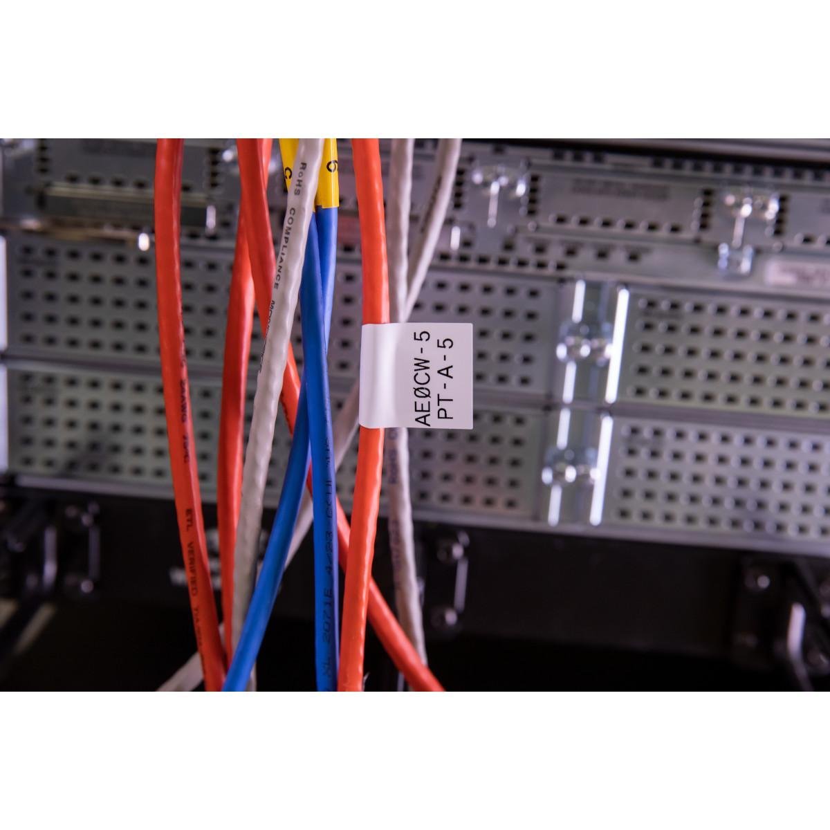 Picture of BRADY M-214-483, 2" x 1" Polyester Flag Labels with Ribbon for M4, M5 Printers