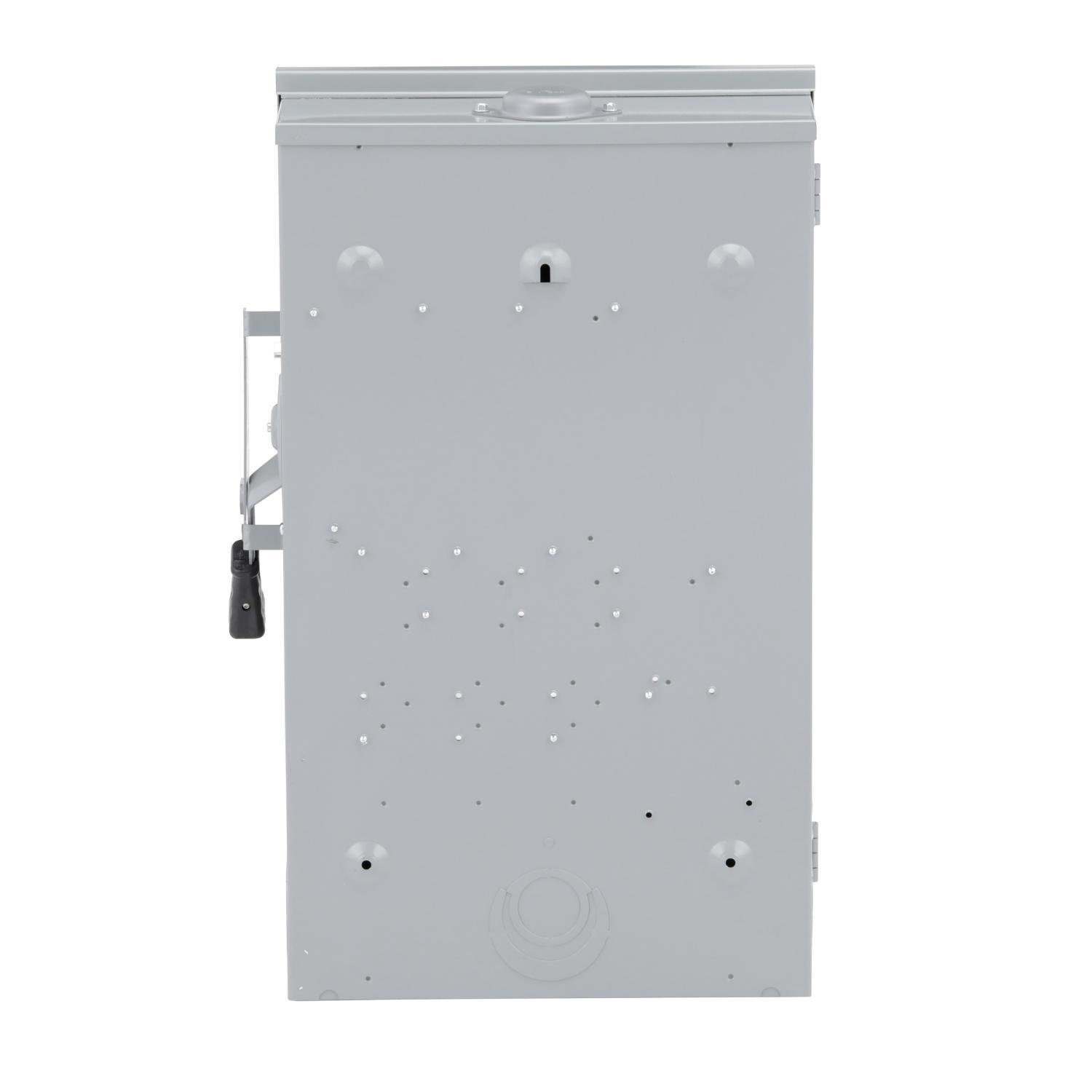 Picture of D224NRB - Safety switch, general duty, fusible, 200A, 2 pole, 60hp, 240VAC, NEMA 3R, 3 wire, 1 neutral, bolt on hub provision