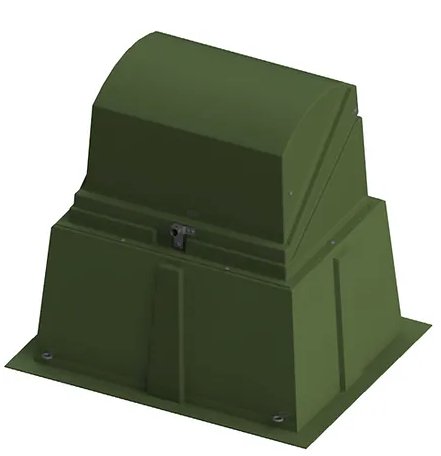 Picture of NORDIC ND-2322248-MG-112-4252-W1A-, 32x22x48 Single Phase Fiberglass Cabinet 25kV 200A Munsell Green
