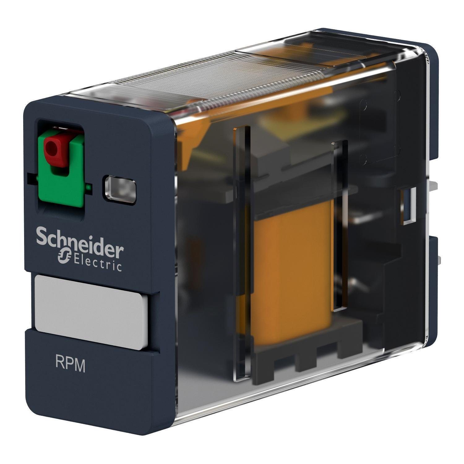 RPM11B7 - plug-in relay, Harmony electromechanical relays, 15A, 1CO, lockable test button, 24V AC