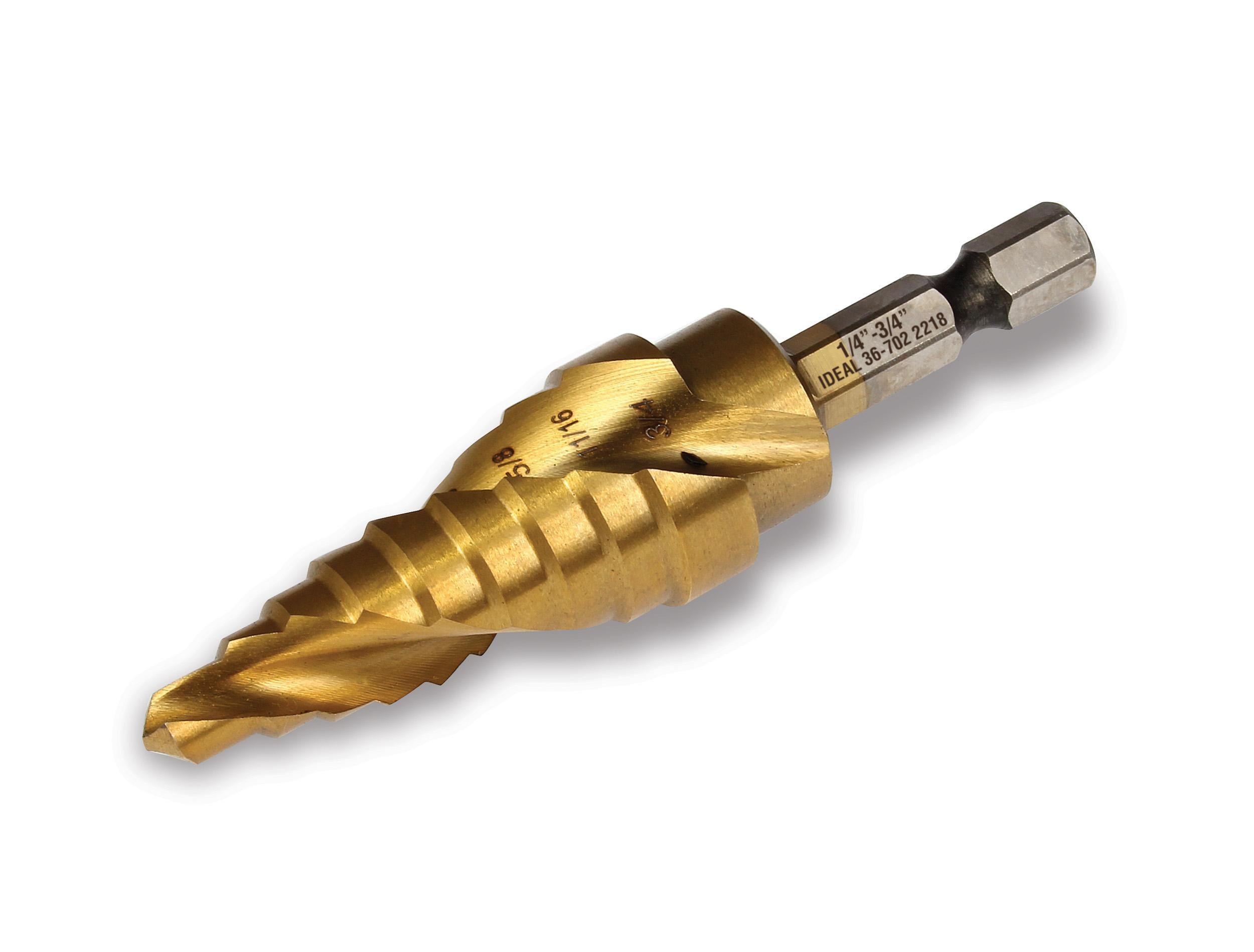 36-702 - Spiral Step Bit, #3, 1/4" - 3/4"