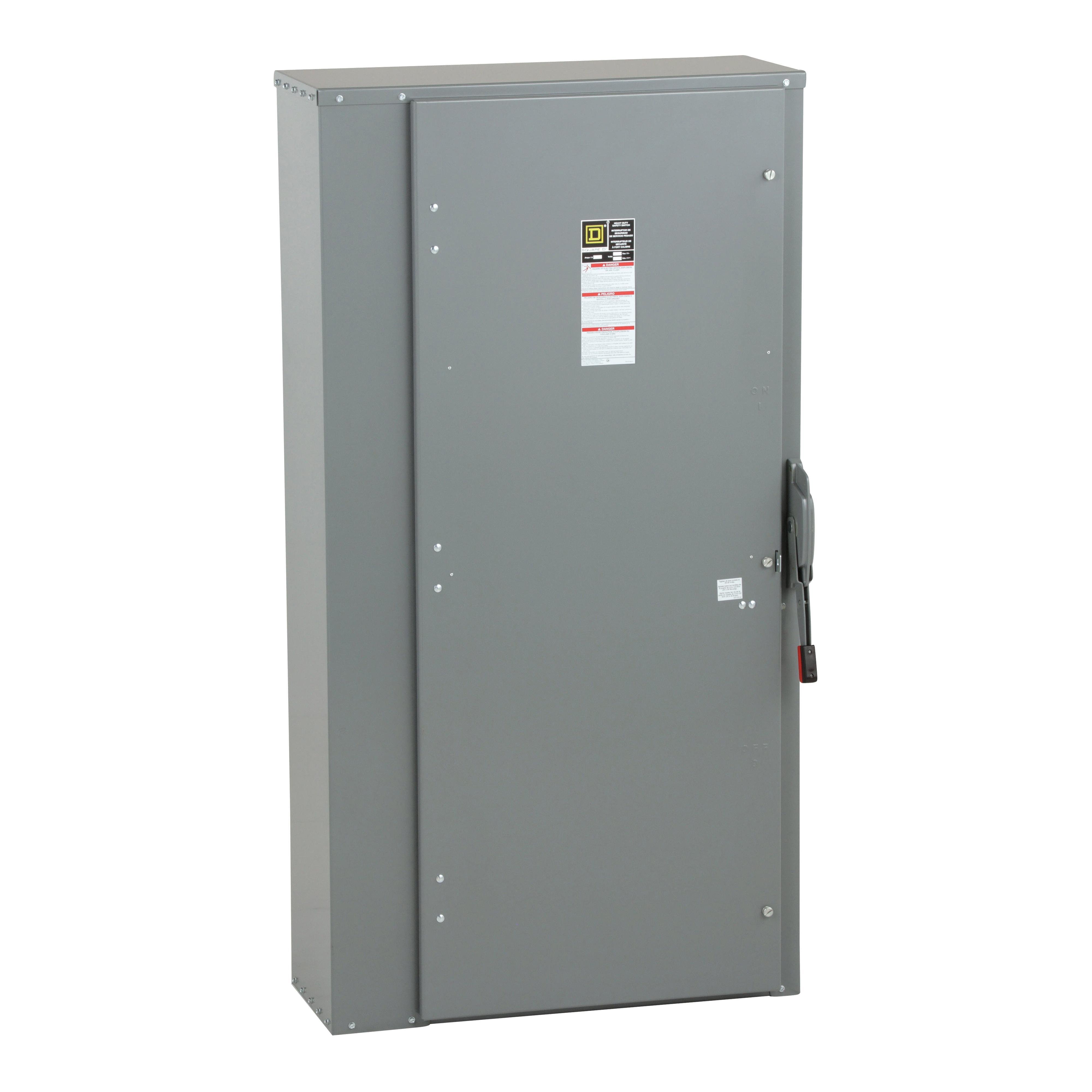 Picture of H368N - Safety switch, heavy duty, fusible, 1200A, 3 pole, 500hp, 600VAC/DC, neutral factory installed, NEMA1