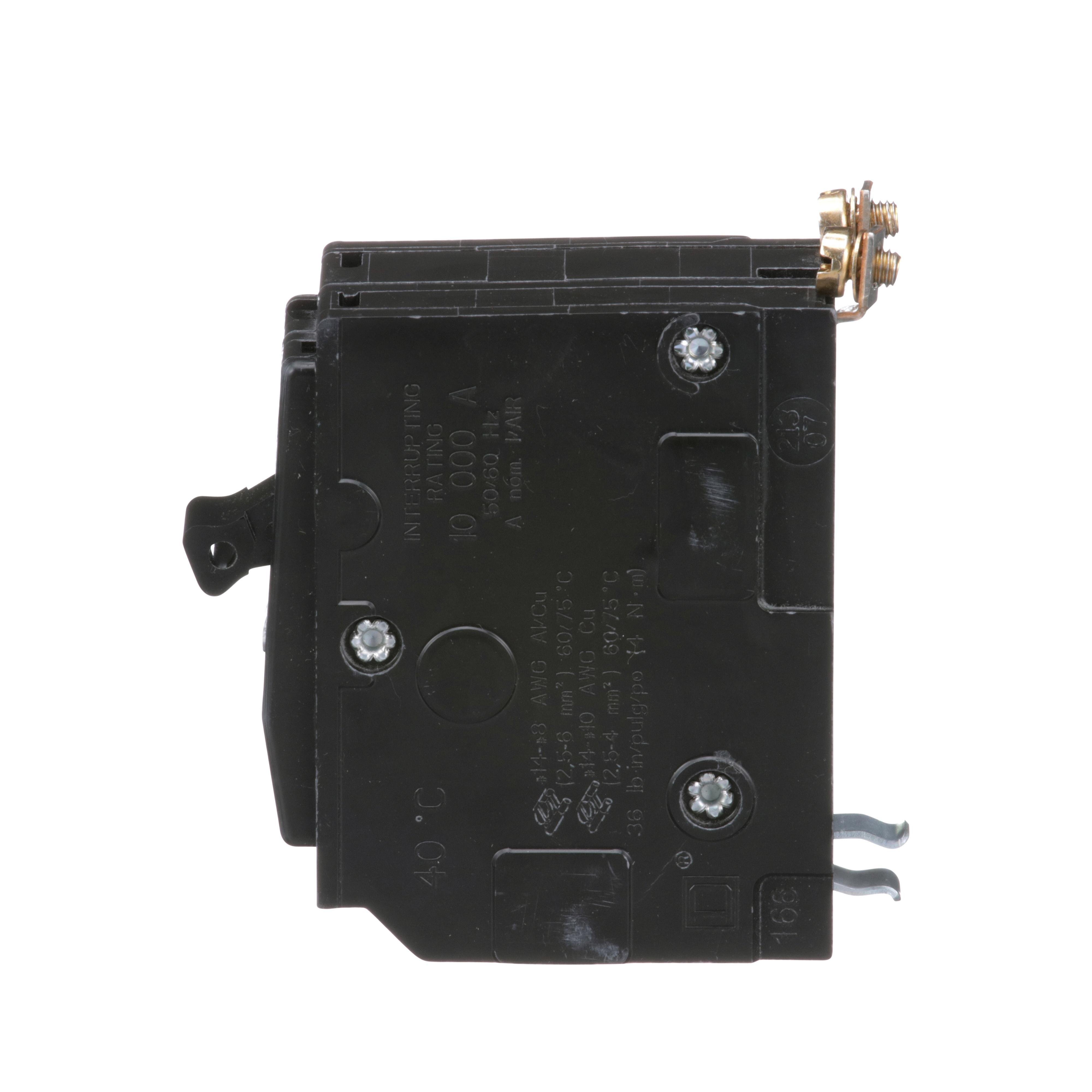 Picture of QOB215 - Mini circuit breaker, QO, 15A, 2 pole, 120/240VAC, 10kA, bolt on