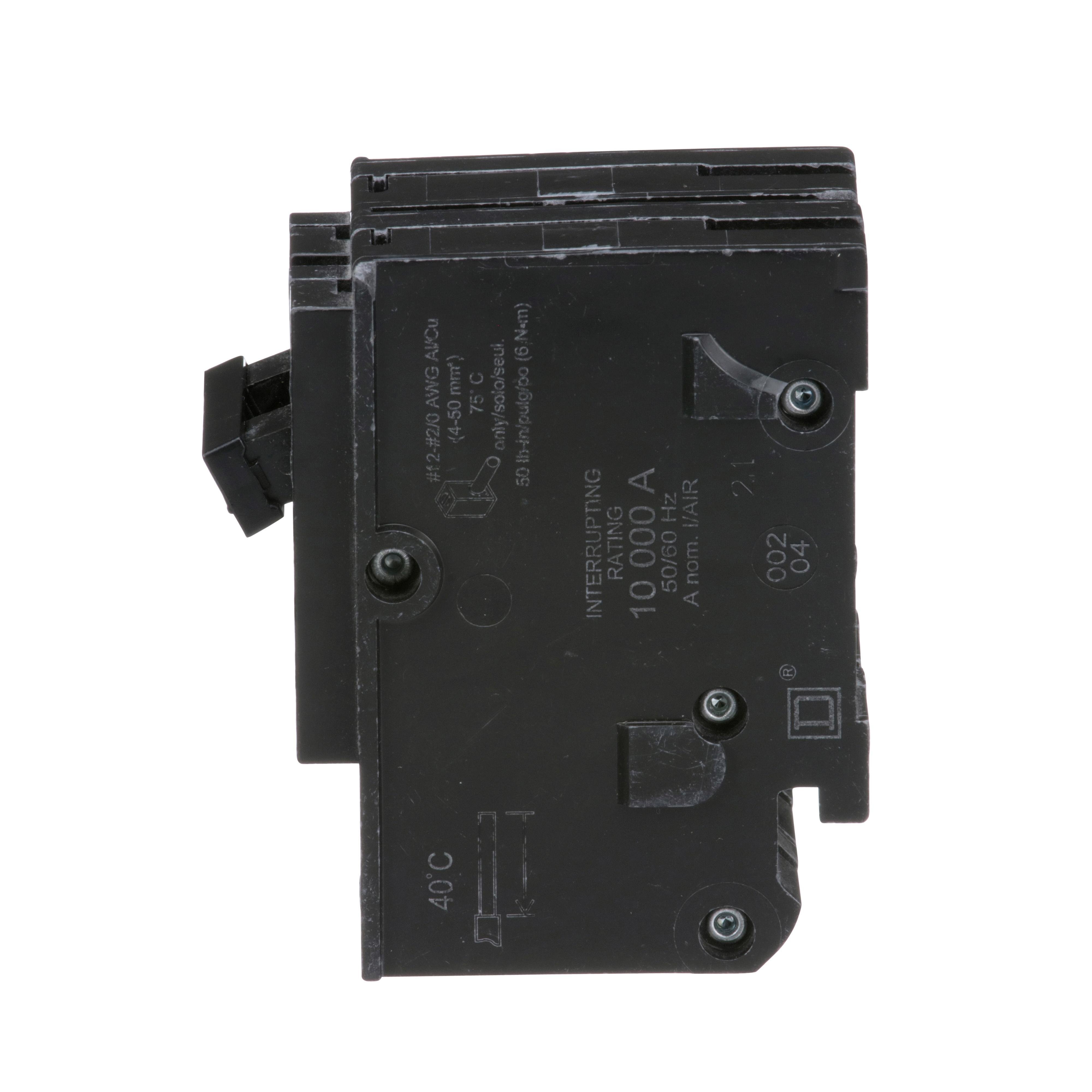 Picture of HOM280 - Mini circuit breaker, Homeline, 80A, 2 pole, 120/240VAC, 10kA AIR, standard type, plug in, UL
