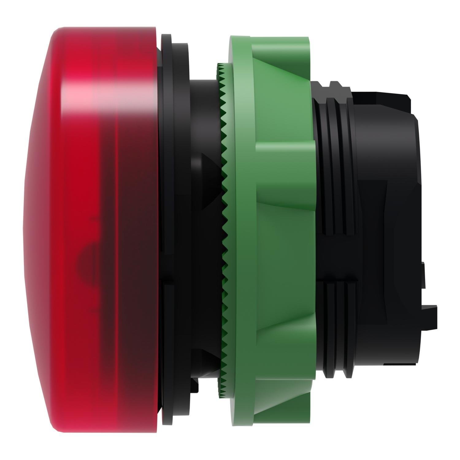 Picture of ZB5AV043 - Head for pilot light, Harmony XB5, plastic, red, 22mm, plain lens, BA9s base fitting