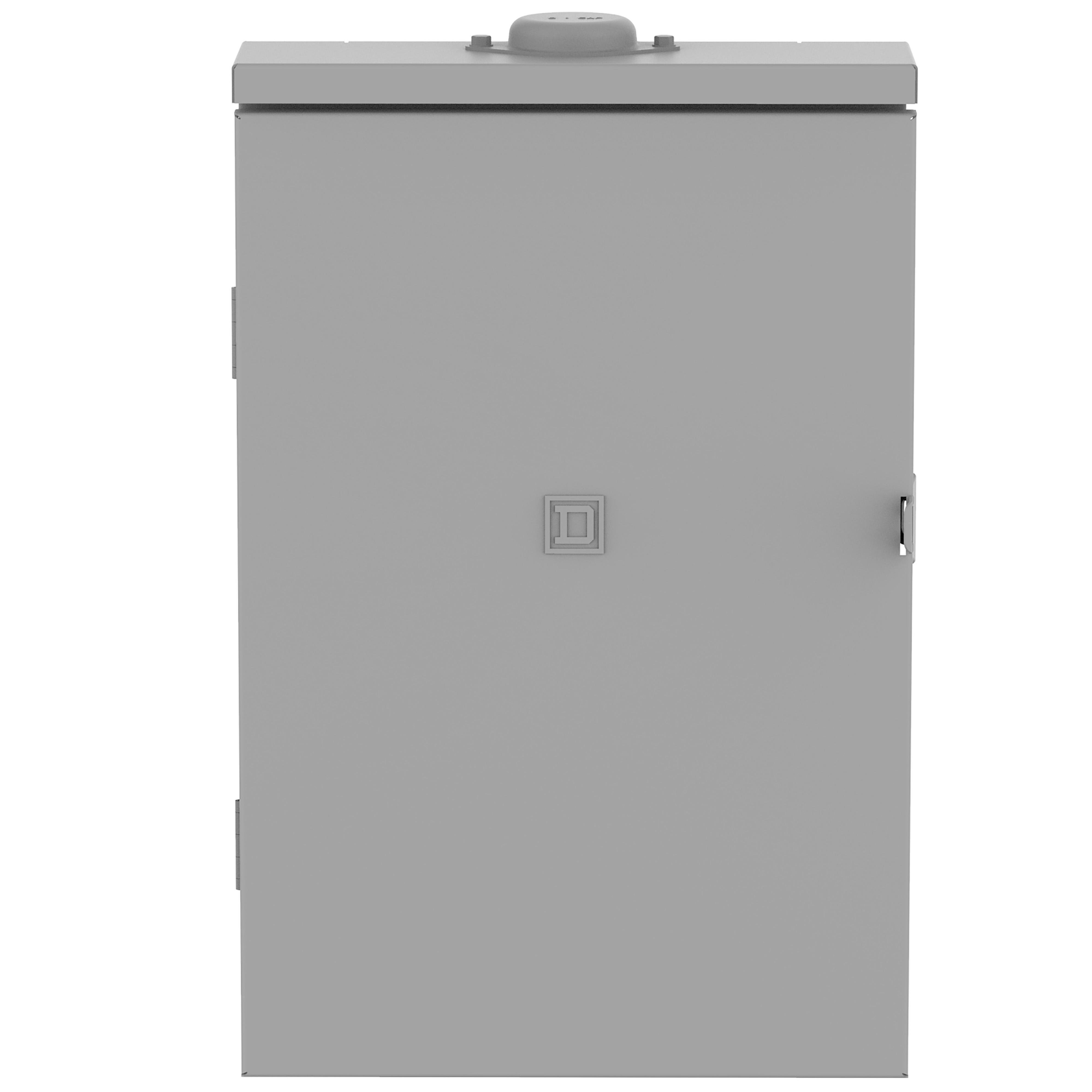 QO124M125PRB - Load center, QO, 1 phase, 24 spaces, 34 circuits, 125A convertible main breaker, PoN, NEMA3R