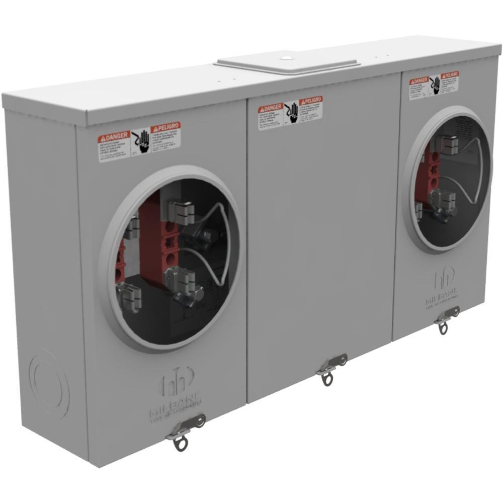 Picture of U1252-X-K1 - 4 Terminal Ringless Large Closing Plate 2 Position Single Connector 6-350kcmil 200 Ampere