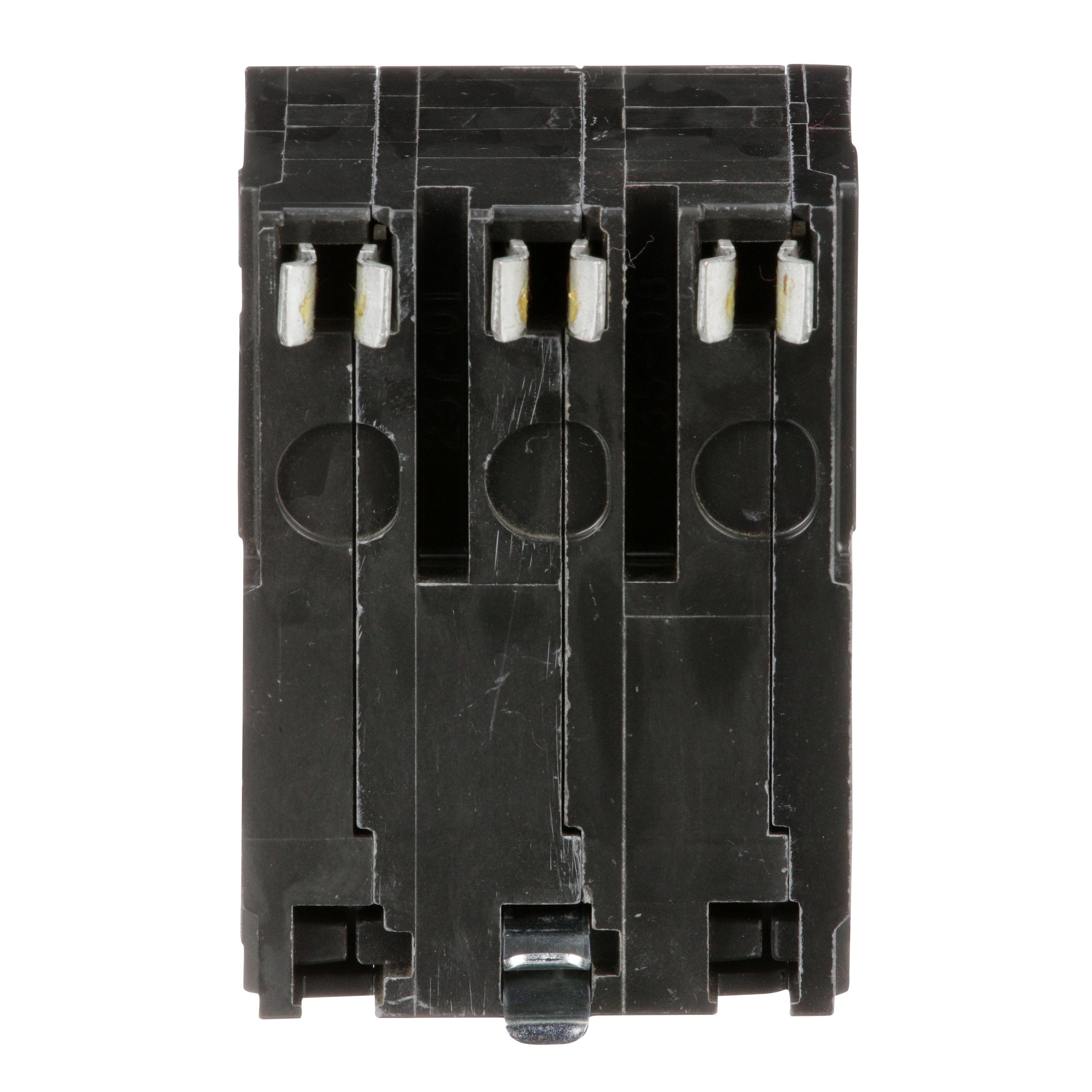 Picture of QO310 - Mini circuit breaker, QO, 10A, 3 pole, 120/240VAC, 10kA, plug in