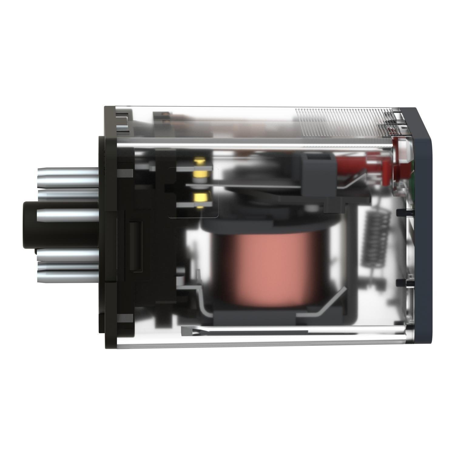 Picture of RUMC21F7 - universal plug in relay, Harmony Electromechanical Relays, 10A, 2CO, lockable test but to n, 120V AC