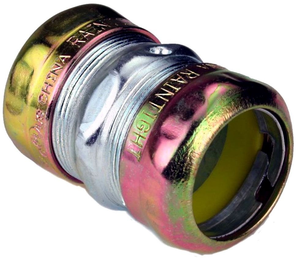 OF7612-W - 3/4" Steel EMT Compression Coupling