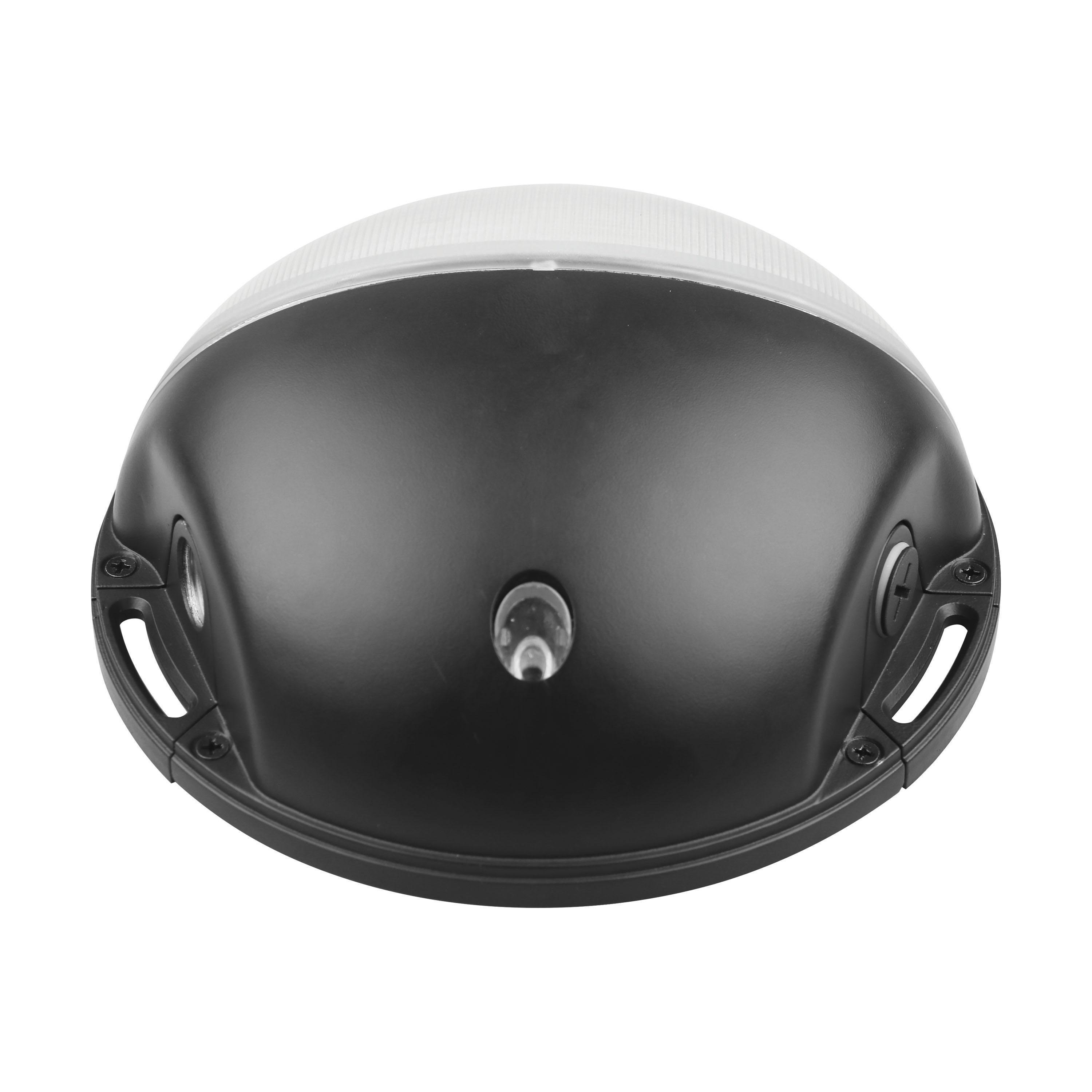 Picture of 65-750 - LED Small Round Wall Pack, 20W, CCT Selectable, Bypassable Photocell, 120-277 Volt, Black Finish