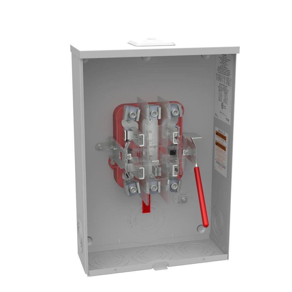 U9319-XL - 5 Terminal Ringless Small Closing Plate Lever Bypass Medium Duty