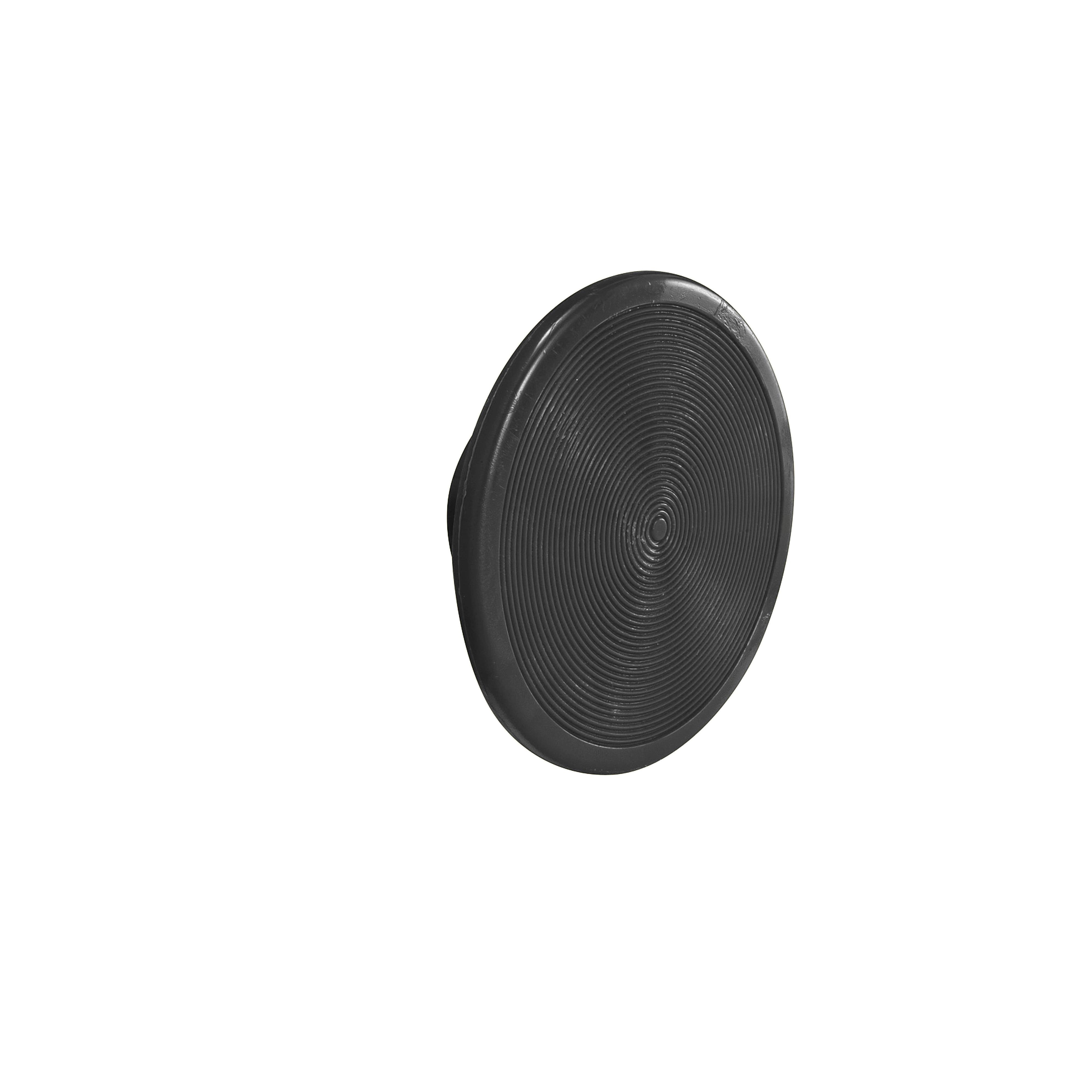 9001K93B - Mushroom button, Harmony 9001K, Harmony 9001SK, screw-on plastic, black, 57mm, for push-button