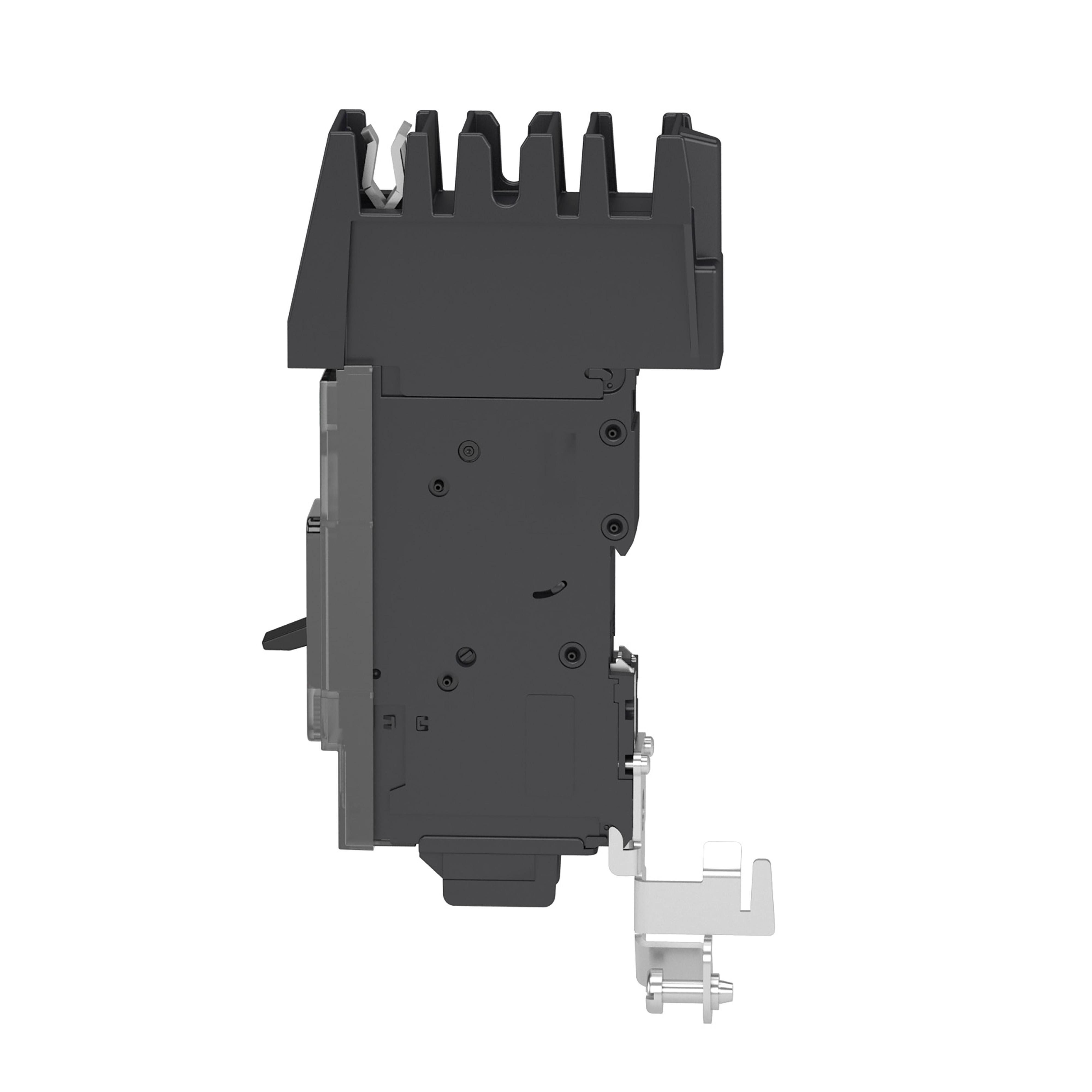 Picture of BGA160201 - Circuit breaker, PowerPacT B, 20A, 1 pole, 600Y/347VAC, 18kA, I-Line, thermal magnetic, 80%, A