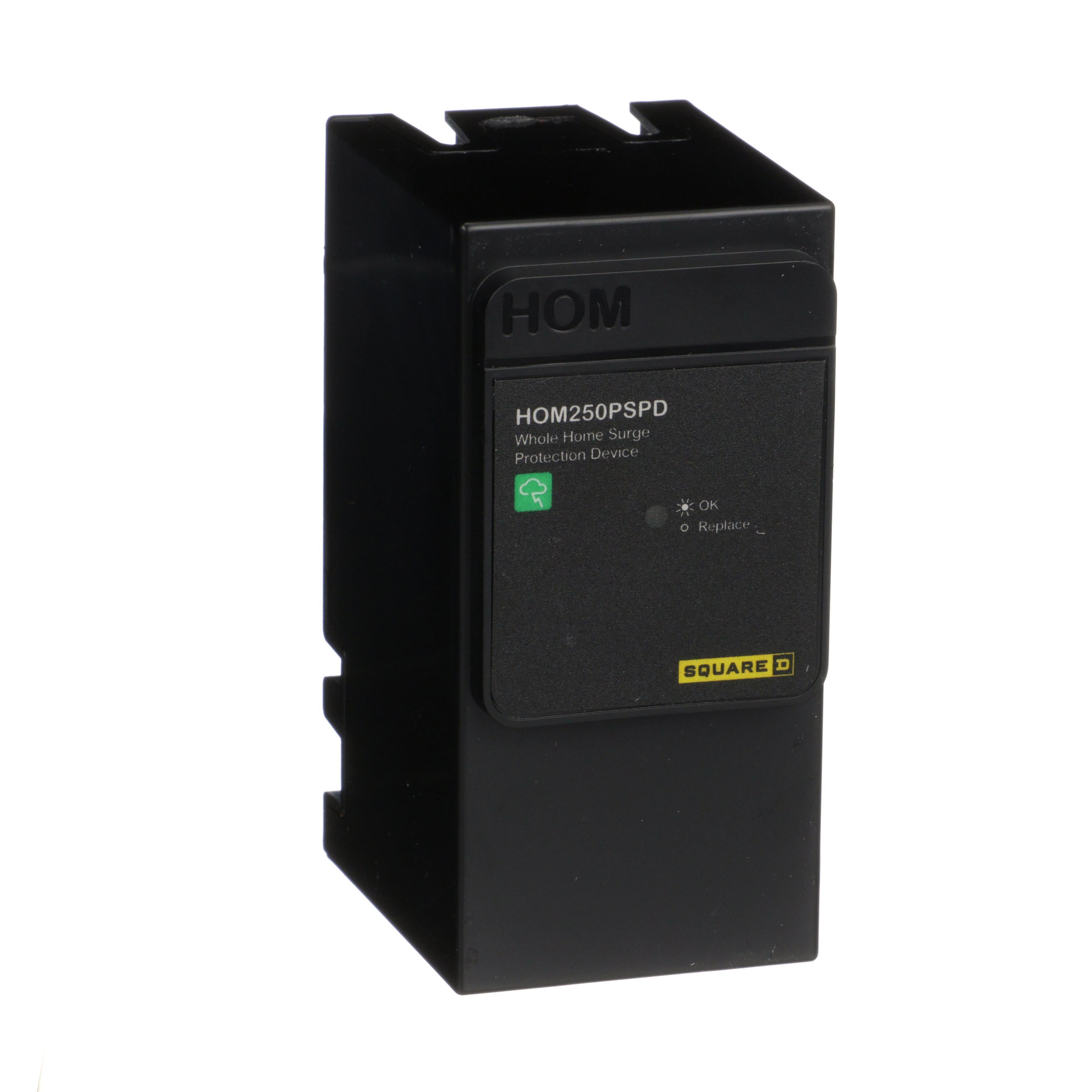 Picture of HOM250PSPD - Surge protection device, Homeline, whole home, 50kA, 120/240 VAC, 1 phase, 3 wire, SPD type 1