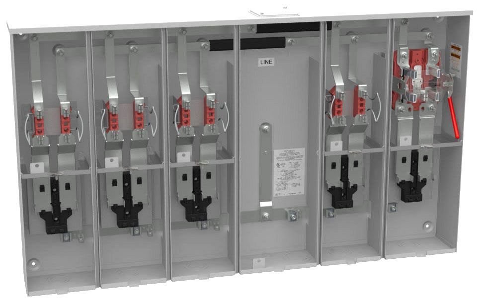 Picture of U6125-X-BL - 4 Terminal Ringless 5 Position Condo With House Panel Lever And Barrel Lock Provision