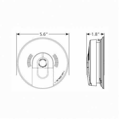 Picture of KN-COSM-IBA (900-0114A) (21006377-N) - AC Wire-In with Battery Back-Up Combination Carbon Monoxide & Smoke Alarm with Ionization Sensor