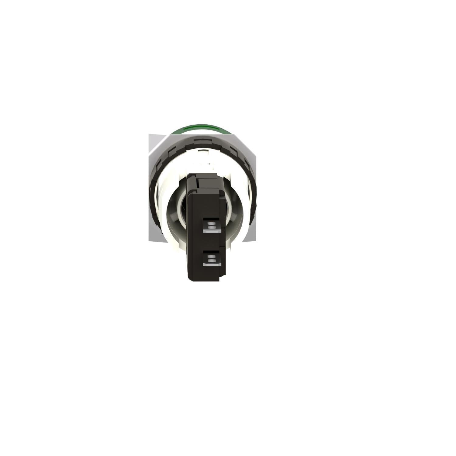 Picture of XB6AV3BB - Complete pilot light, Harmony XB6, round green, plastic, 16mm, integral LED 12...24V