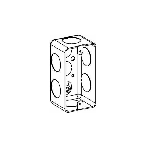 DHB-1-75 - 1-7/8" DEEP, 1-GANG DRAWN HANDY BOX WITH 3/4" KO