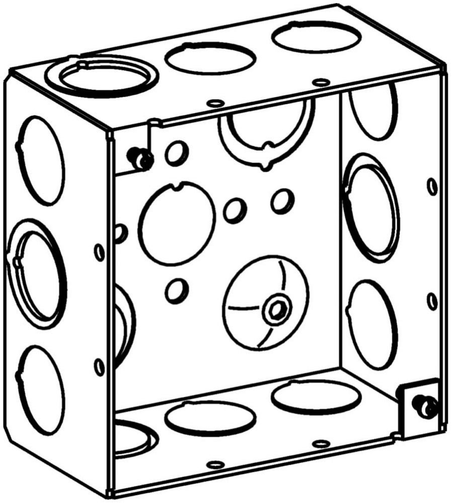 4SDB-MKO - 4" Square Box 2-1/8" Deep