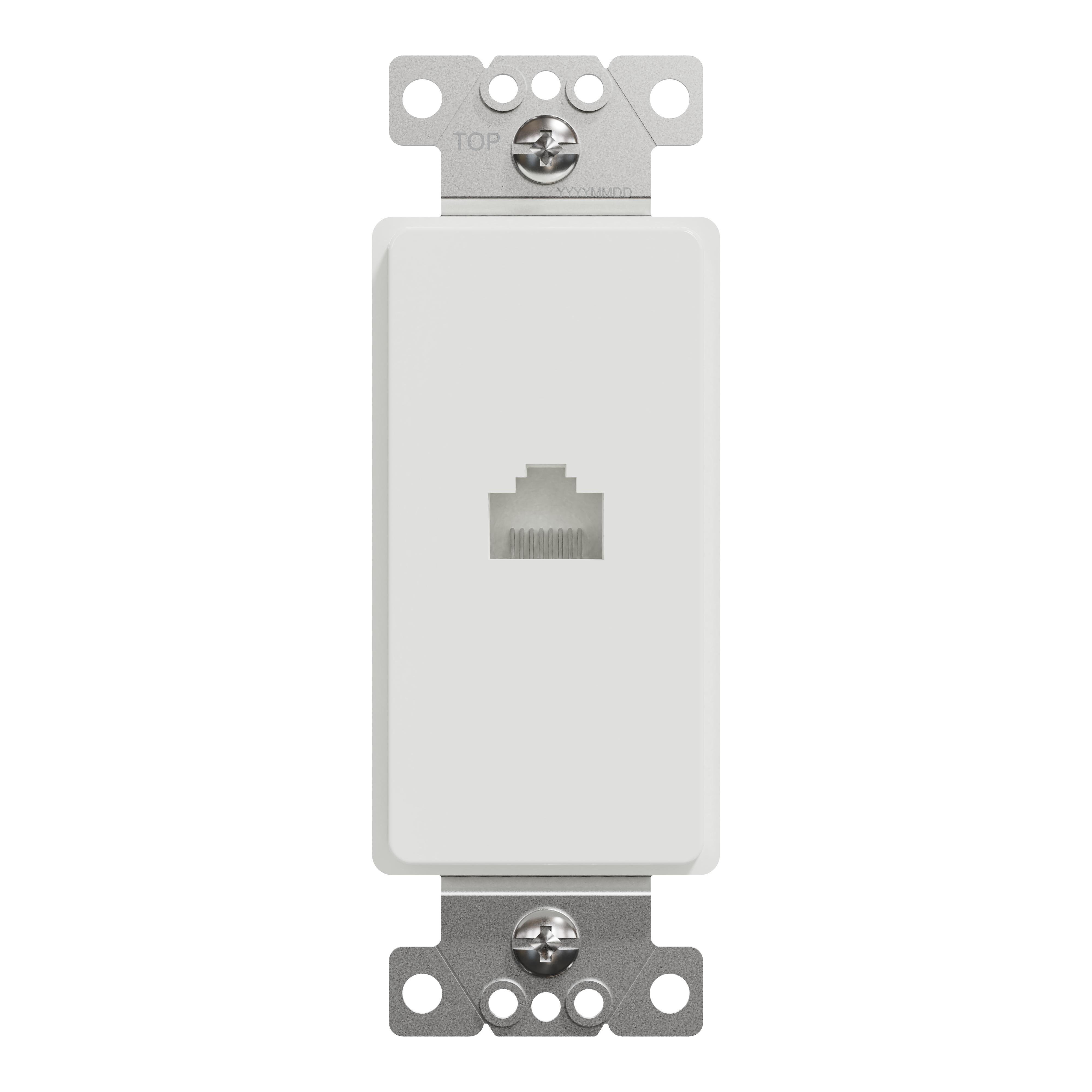 SQR87601WH - Data socket, X Series, RJ45, Cat 6, UPT, white, matte finish