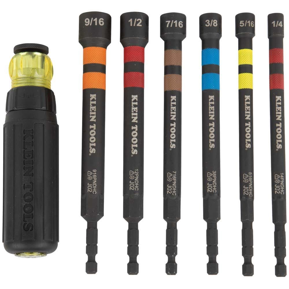 32950 - Hollow Magnetic Color-Coded Ratcheting Power Nut Driver, 7-Piece