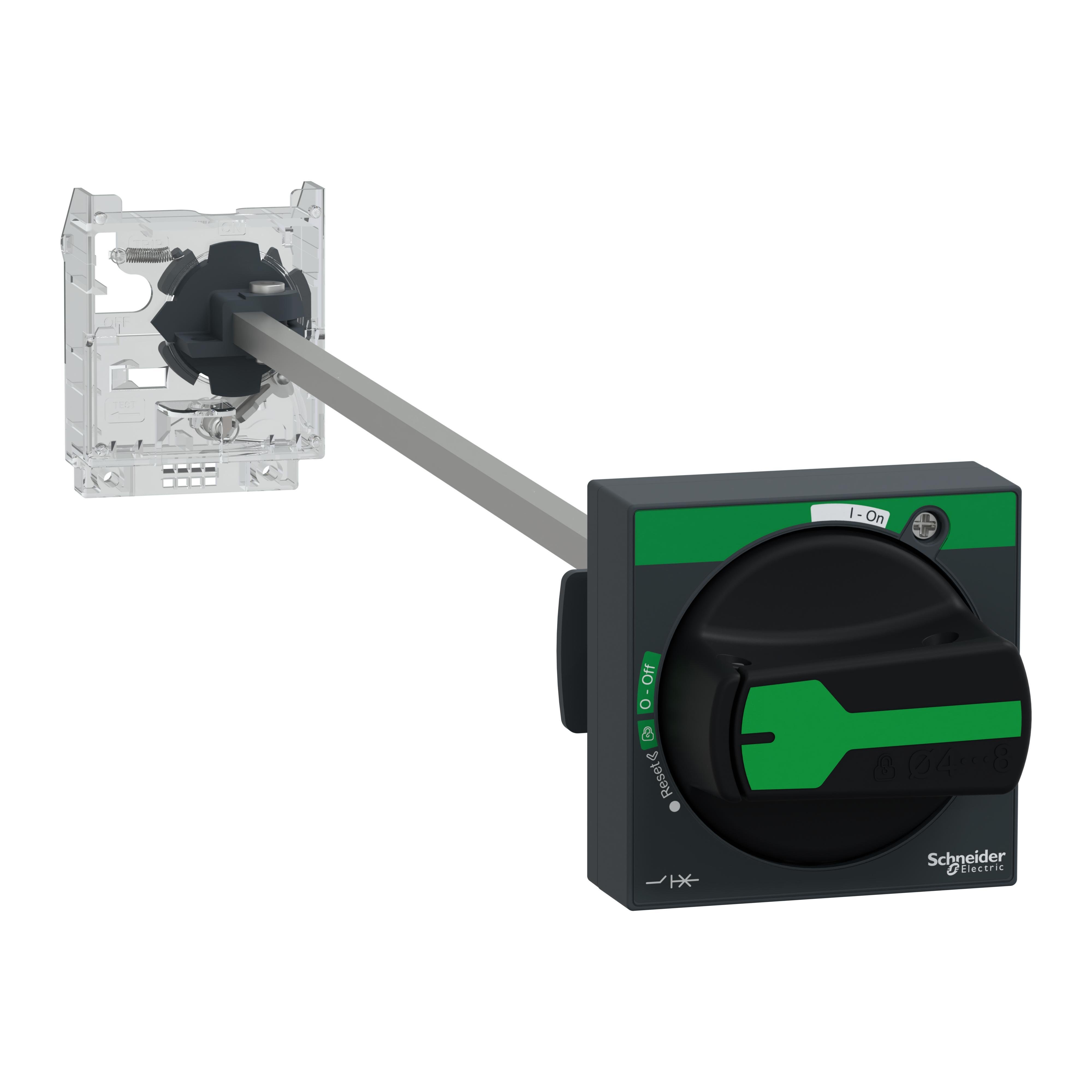 Picture of GV2APN03 - Extended rotary handle kit, TeSys Deca, IP65, black handle, without trip indication, for GV2L-GV2P