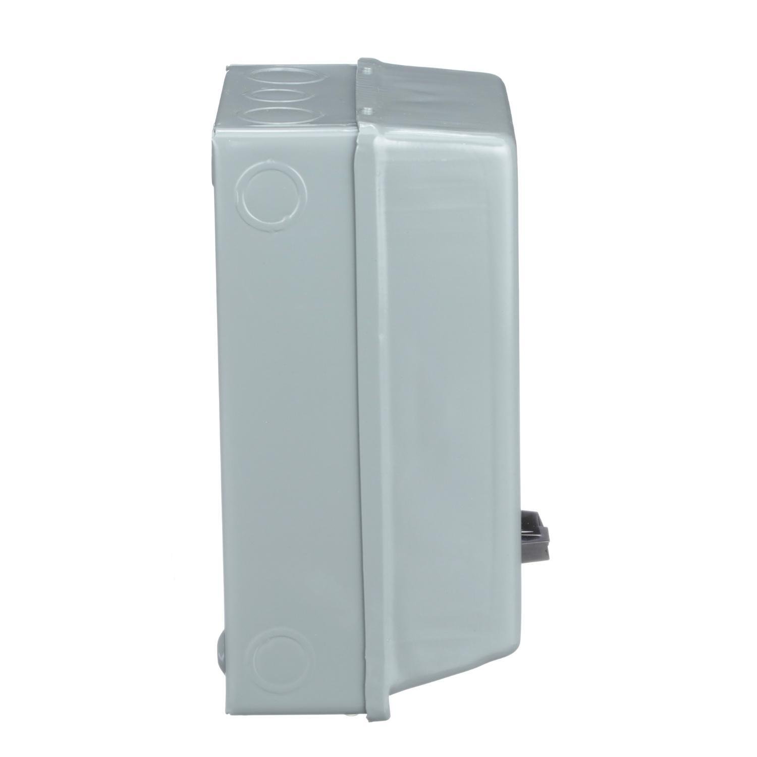 Picture of 8536SCG3V02S - NEMA motor starter, Type S, nonreversing, Size 1, 27A, 10HP at 460VAC, 5kA SCCR, 3 phase, 3 pole, melting alloy, 120VAC coil, NEMA 1