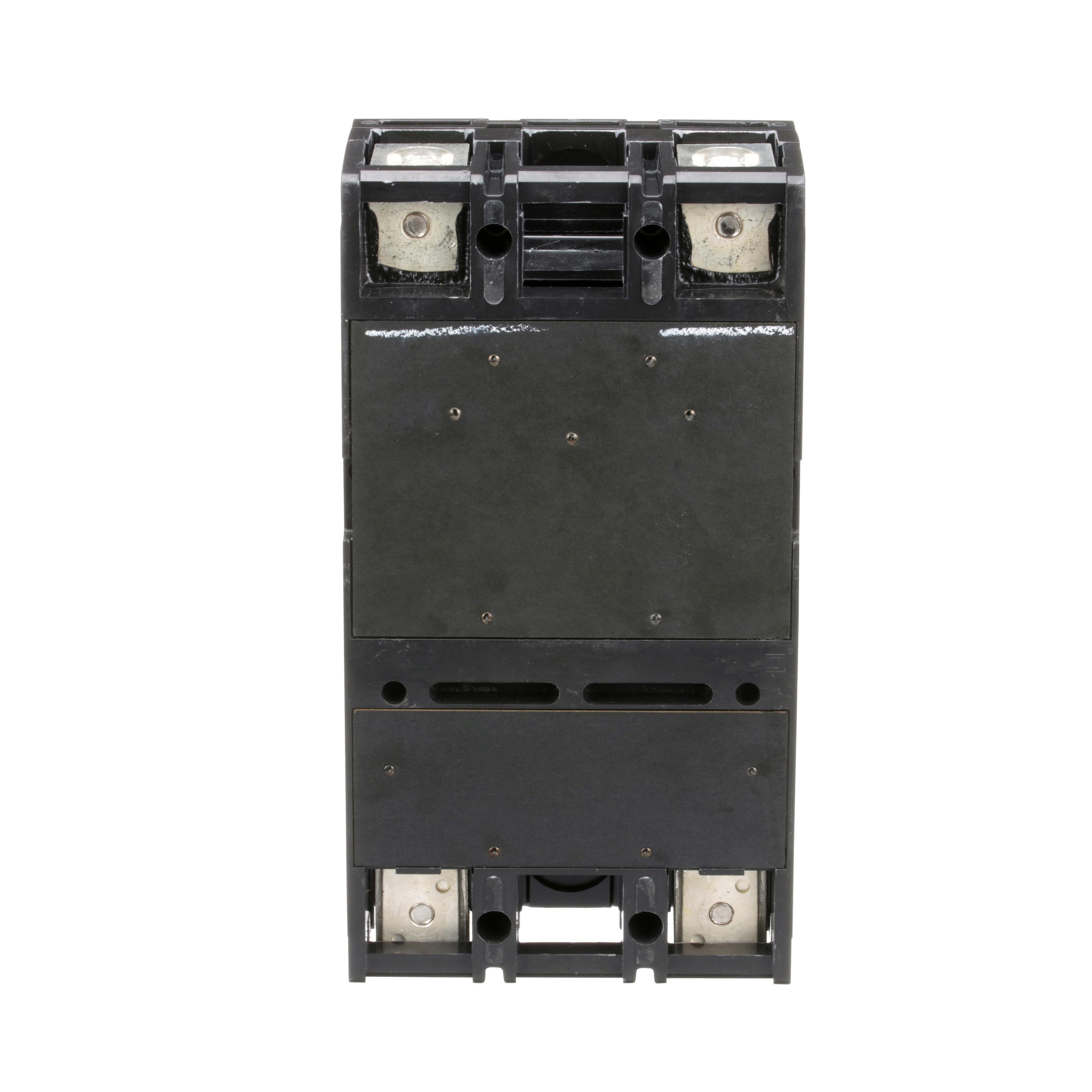 Picture of LAL26400MB - Circuit breaker, LA, 400A, 2 pole, 600VAC, 22kA, 250VDC, 10kA, lugs, thermal magnetic, short handle