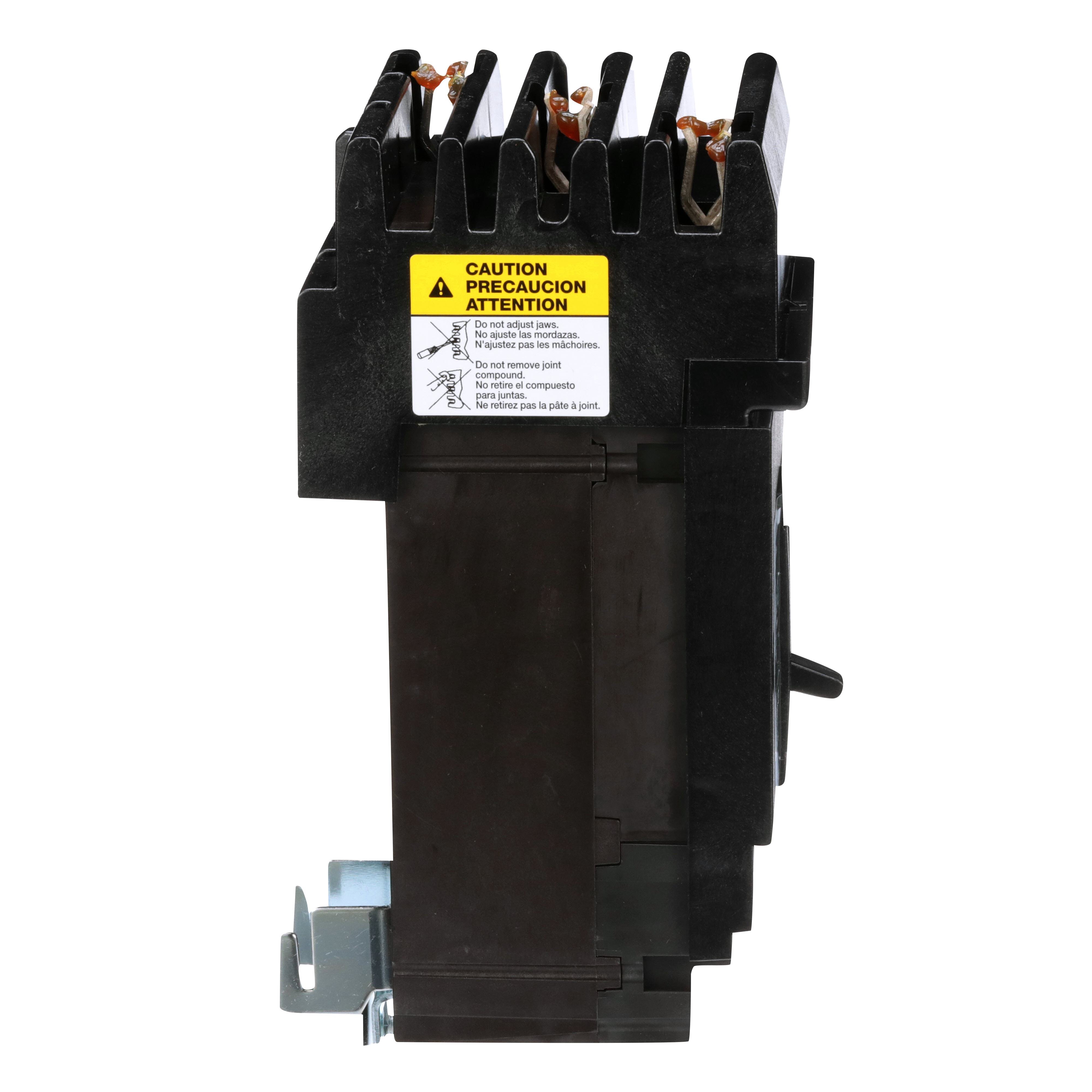 Picture of HDA36020 - Circuit breaker, PowerPacT H, 20A, 3 pole, 600VAC, 14kA, I-Line, thermal magnetic, 80%, ABC