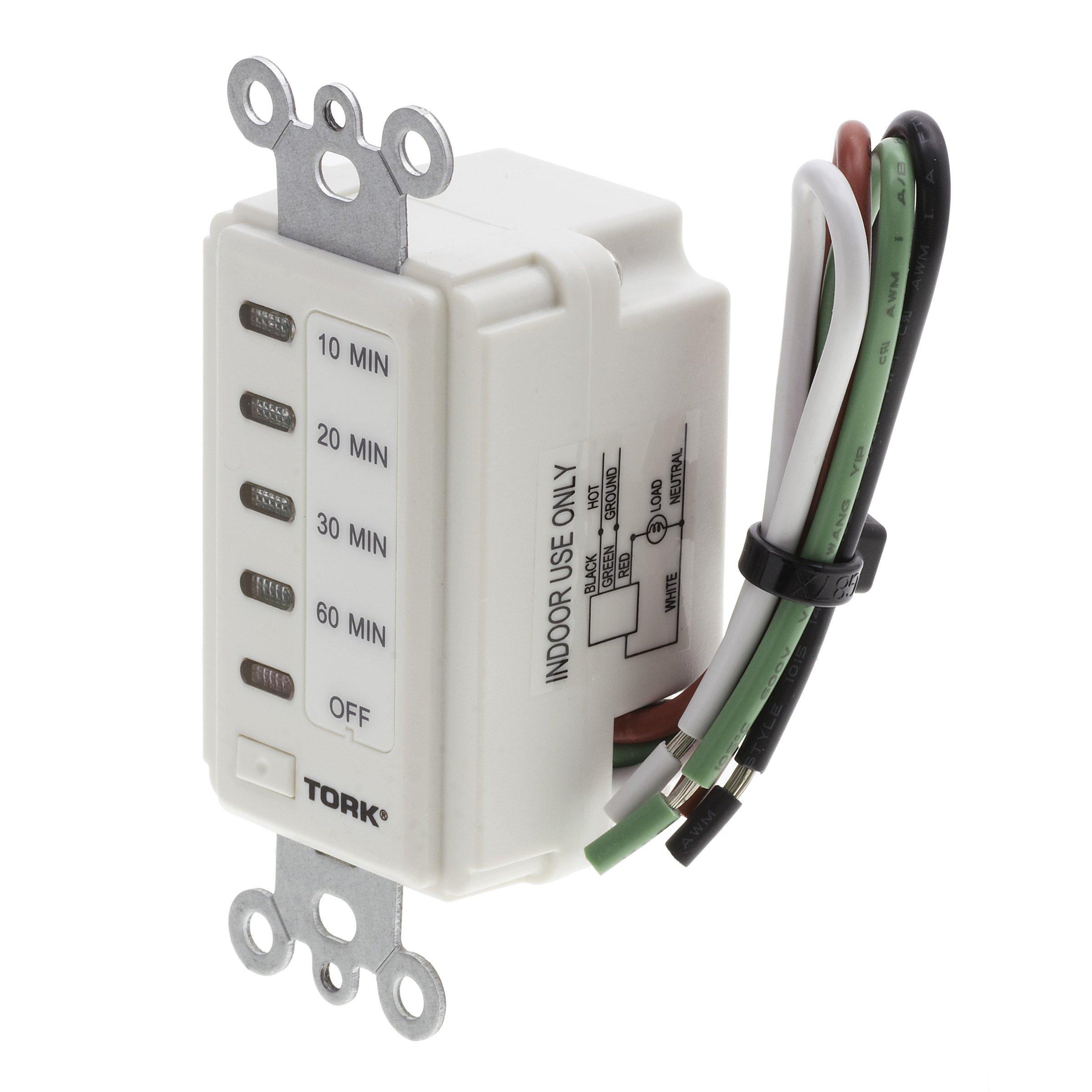 D1060MW - 10/20/30/60 Min Wall Sw Timer 120V White