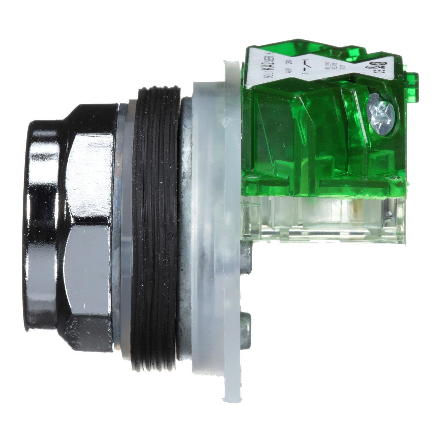 Picture of 9001KR1BH5 - 30mm Push Button, Type K, push button, full guard, black, 1 NO