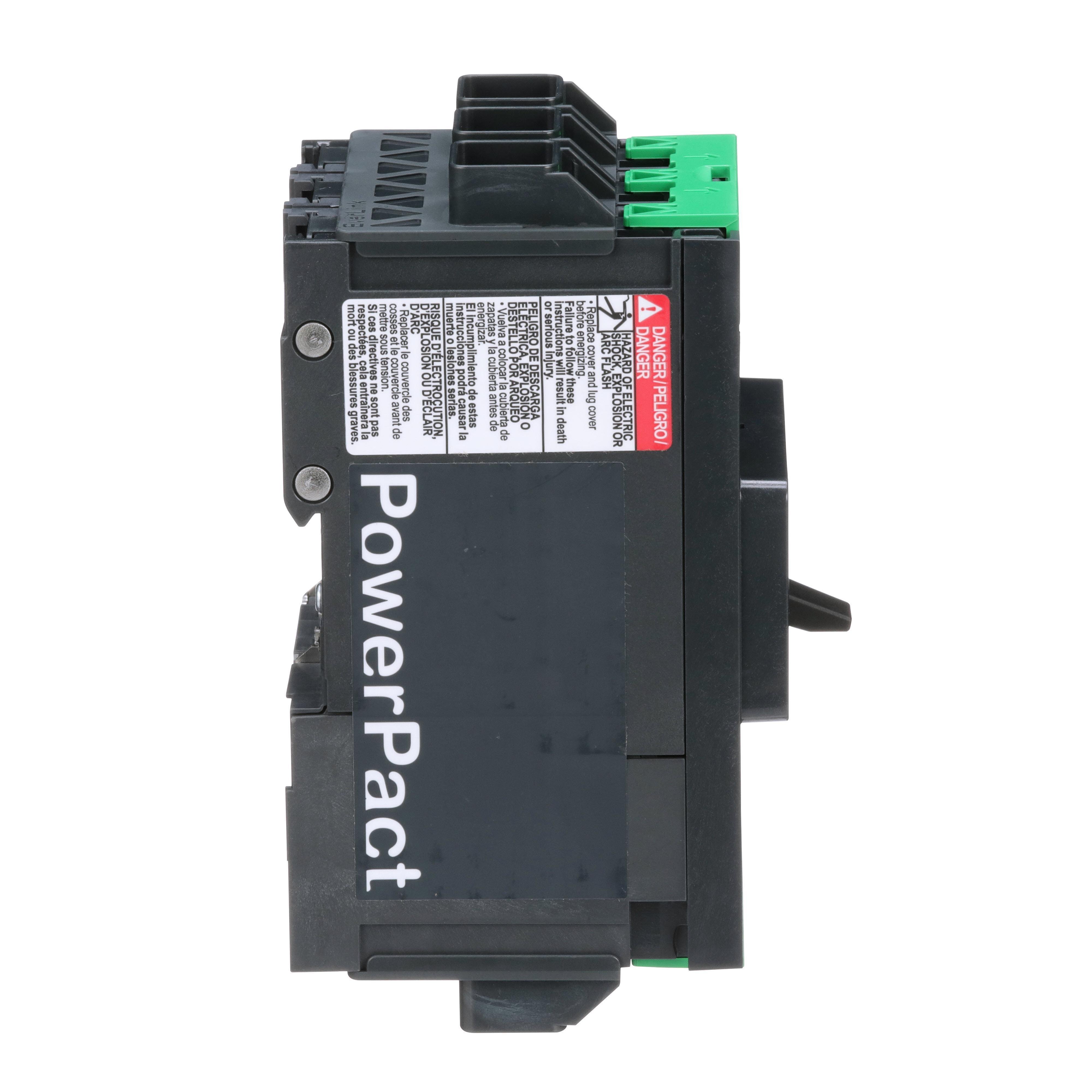 Picture of BJL36060 - Circuit breaker, PowerPacT B, 60A, 3 pole, 600Y/347VAC, 25kA, lugs, thermal magnetic, 80%