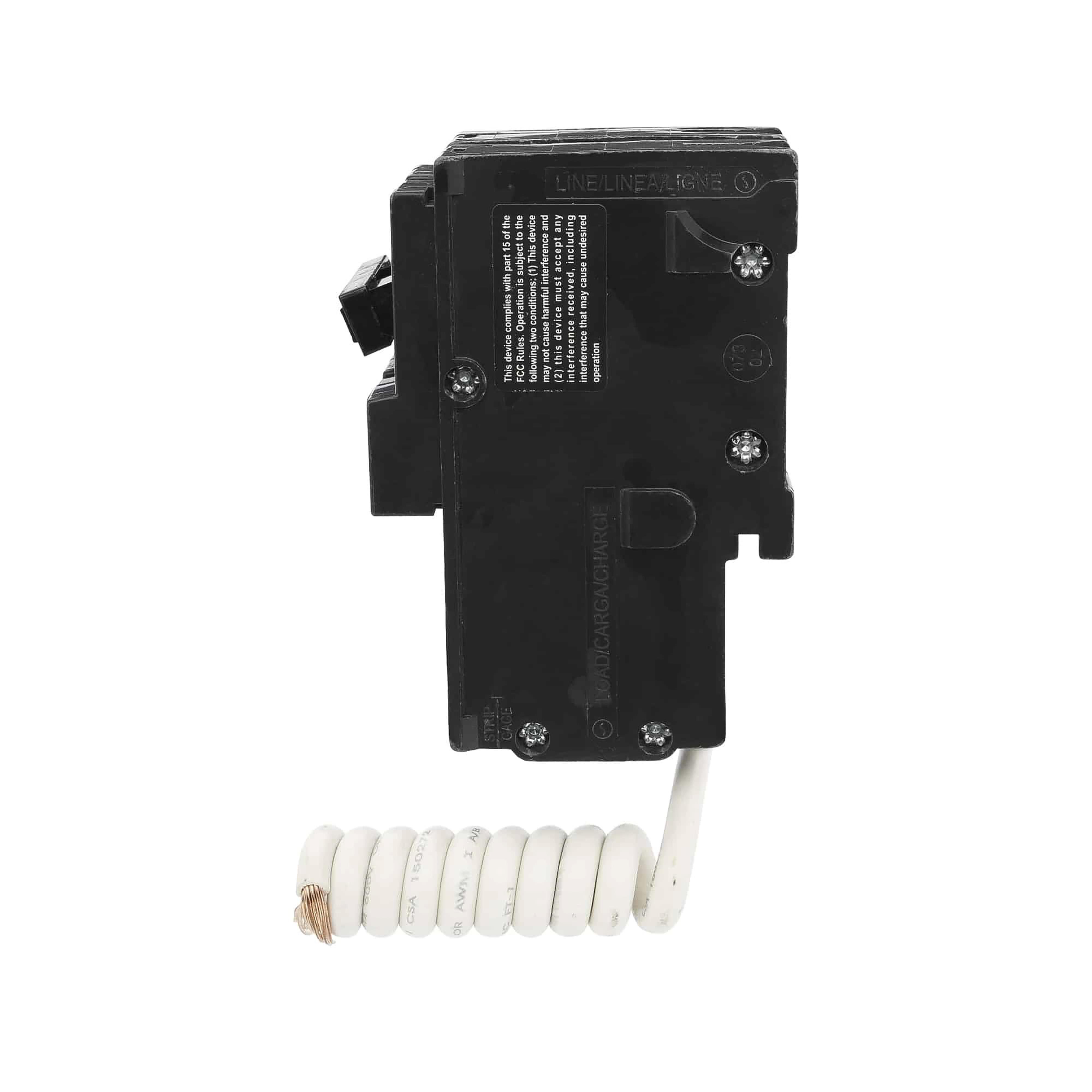 Picture of HOM235GFI - [TAA] Mini circuit breaker, Homeline, 35A, 2 pole, 120/240VAC, 10kA AIR, ground fault class A, plug in, UL