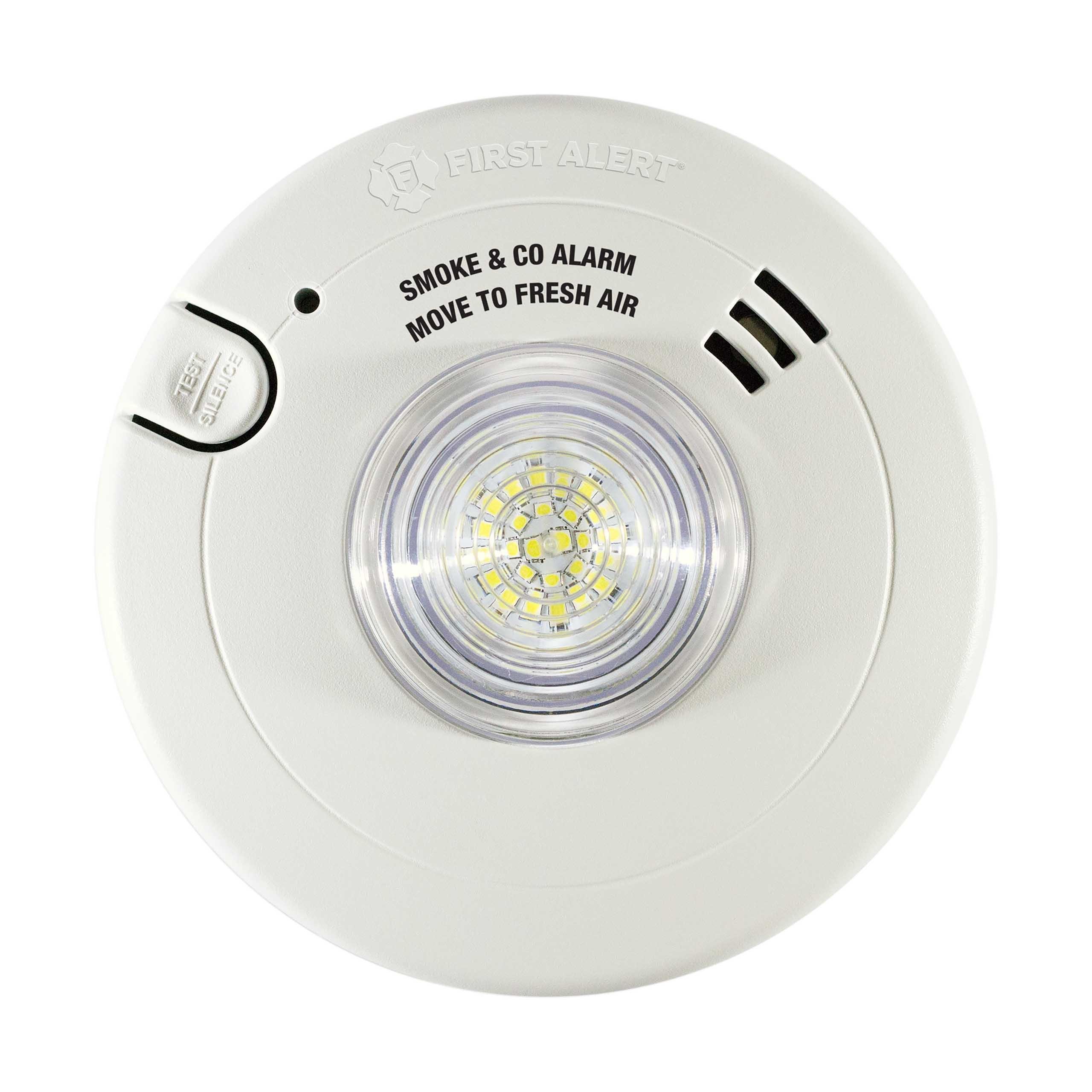 Picture of 1038870 - 120V AC Smoke & Carbon Monoxide Alarm with LED Strobe and 10-Year Sealed Lithium Battery Backup