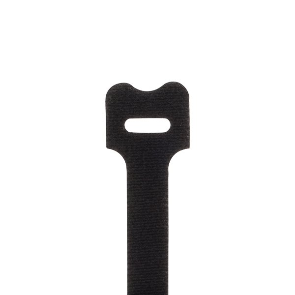 V850 - Cable Tie hook and loop fastener Black 8" 10