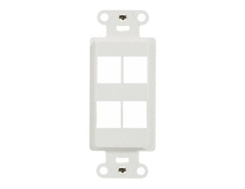 WP3414-IV - 4-Port Decorator Outlet Strap, Ivory WP3414-IV