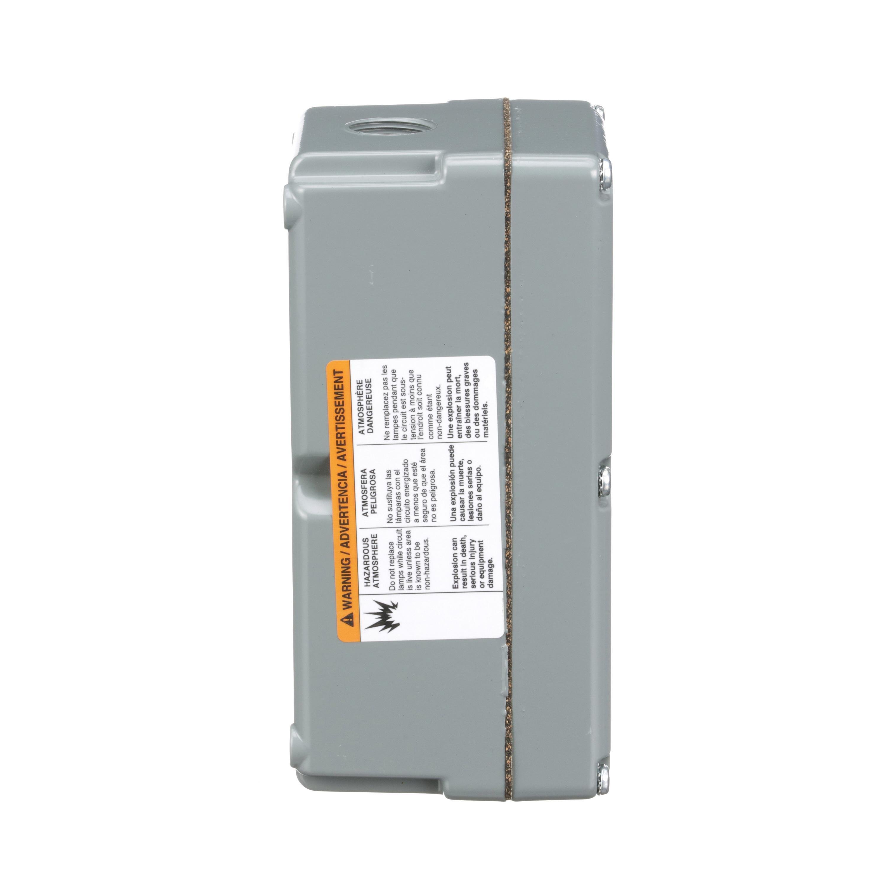 Picture of 9001KY3 - 30mm Push Button, Types K or SK, empty push button enclosure, cast aluminium, three 30 mm holes, NEMA 4 and 13