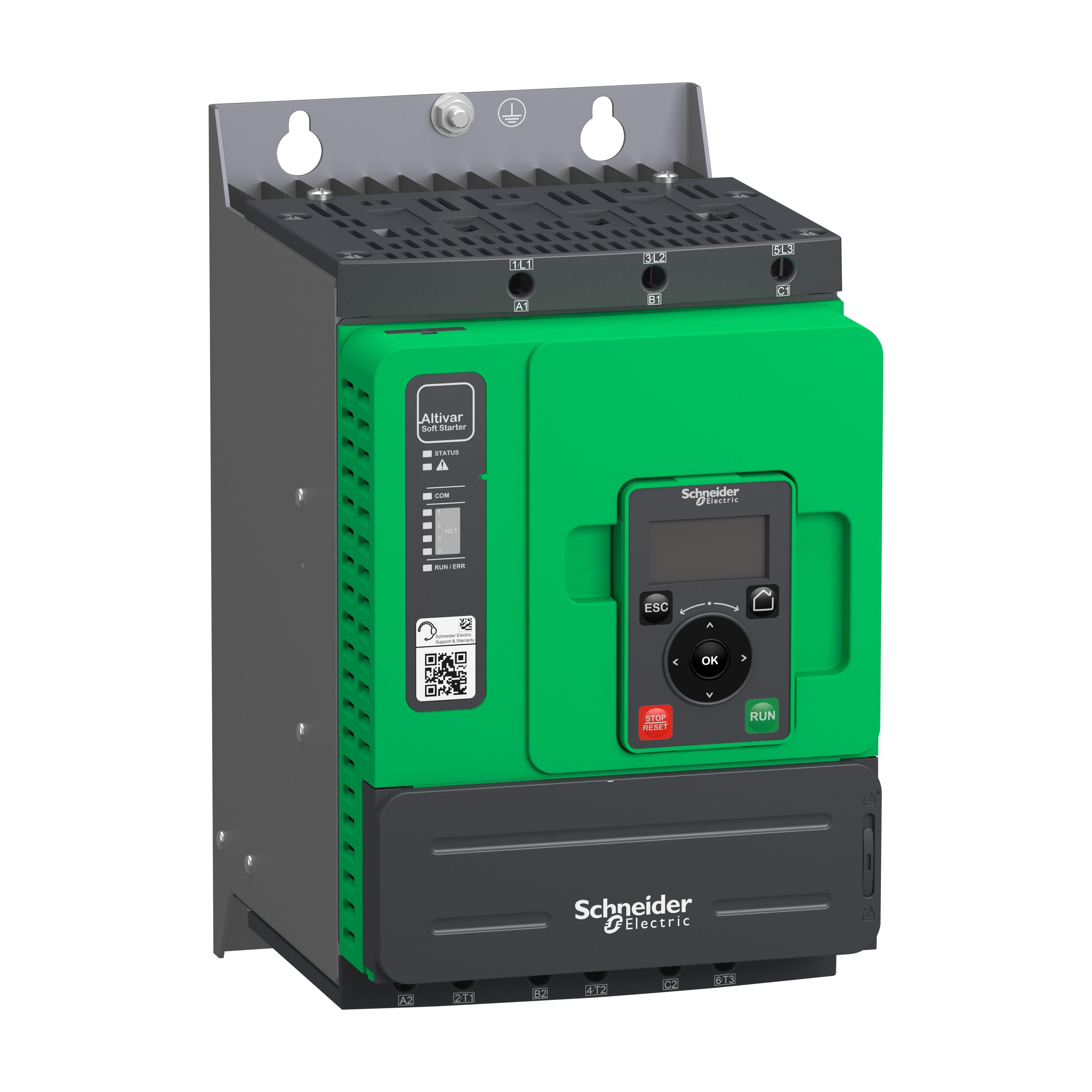 Picture of ATS480D47Y - Soft starter, Altistart 480, 47A, 208 to 690V AC, control supply 110 to 230V AC