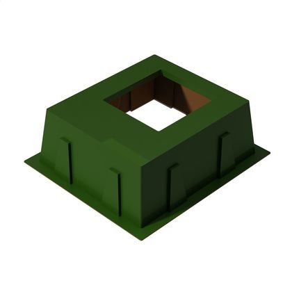 QZT PB3843422430600, 38x43x42 Box Pad with 24x30 Throat