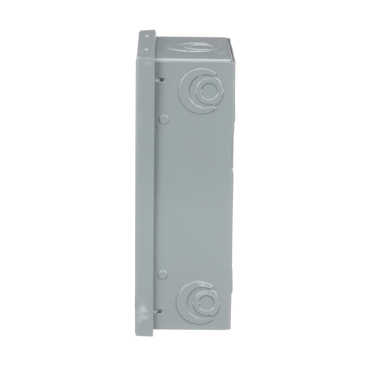 Picture of QO24L70S - Load center, QO, 1 phase, 2 spaces, 4 circuits, 70A fixed main lugs, NEMA1, surface cover