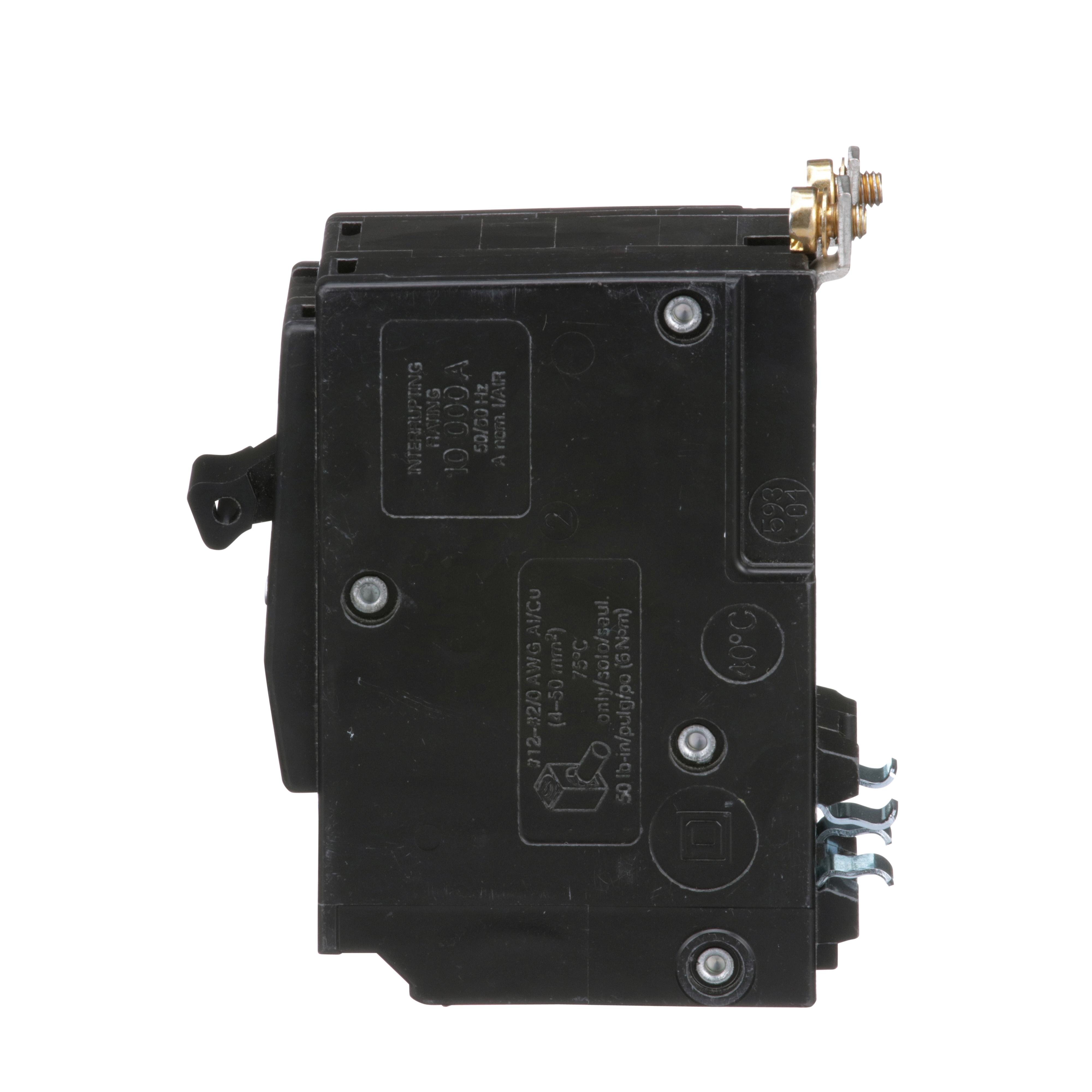 Picture of QOB290 - Mini circuit breaker, QO, 90A, 2 pole, 120/240VAC, 10kA, bolt on
