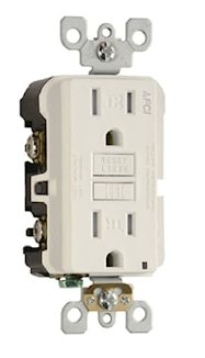 AF153TRW - 15A Tamper-Resistant AFCI Receptacle, White