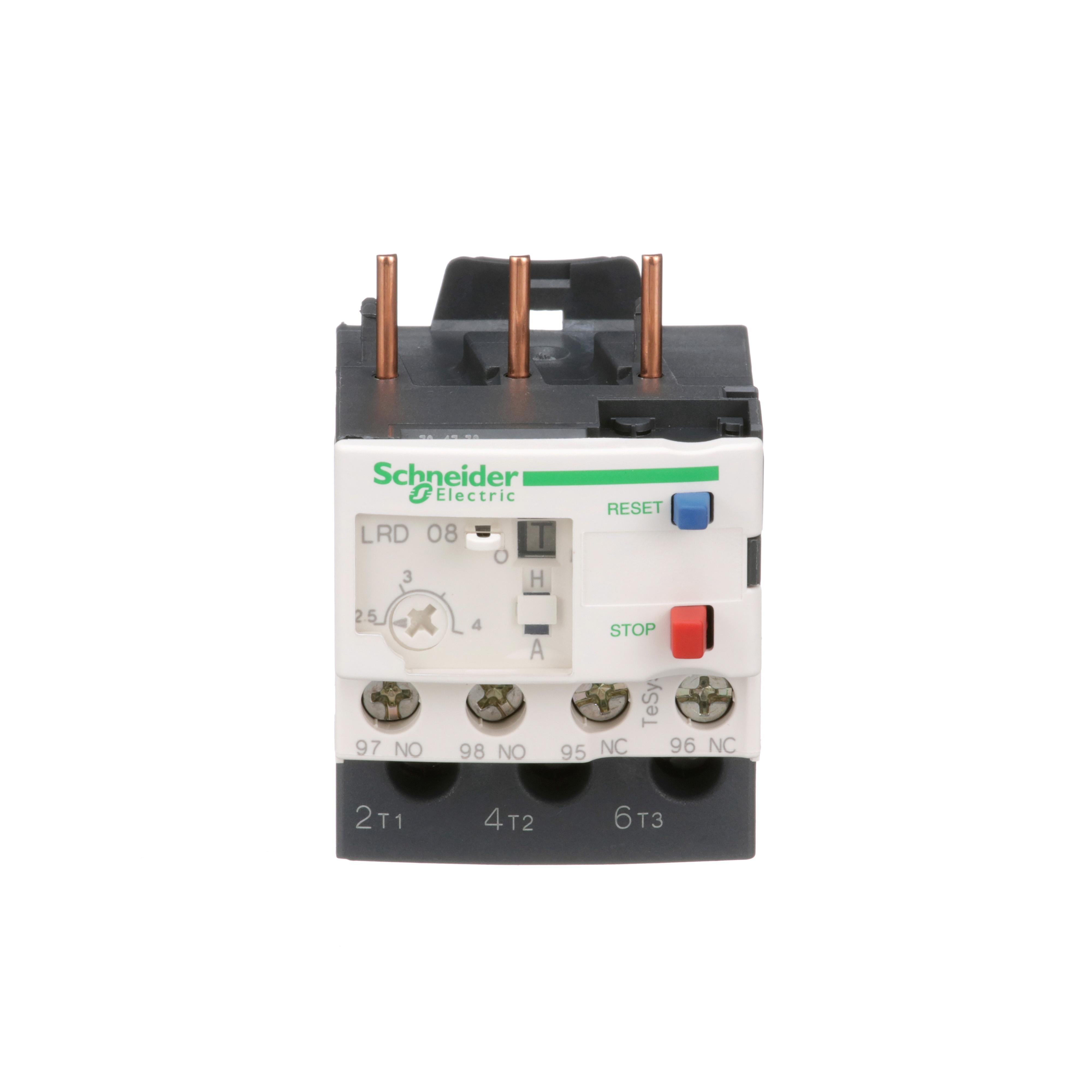 LRD08 - TeSys Deca, thermal overload relay, 2.5 to 4 A, class 10A